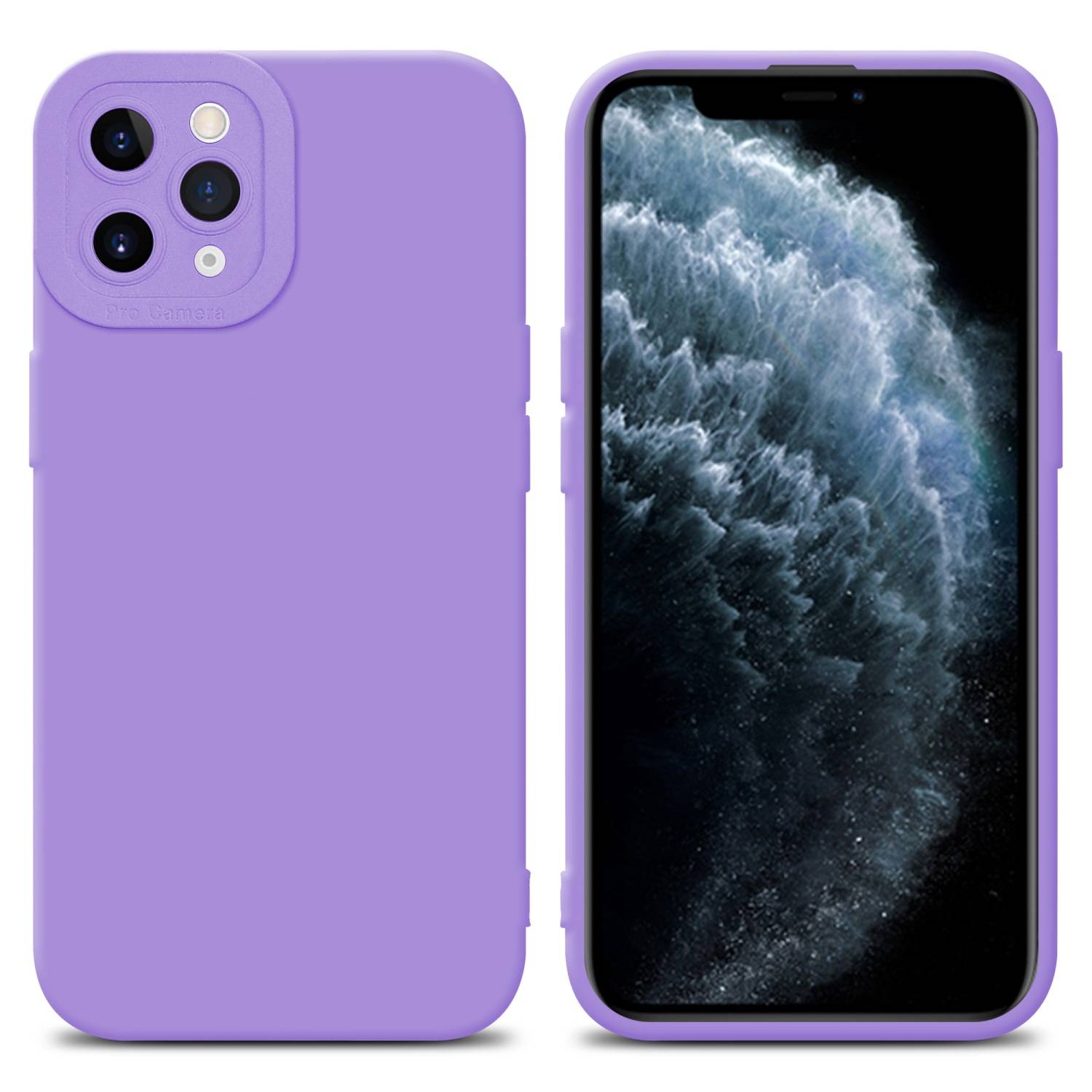 Cadorabo Hülle für Apple iPhone 11 PRO Schutz Hülle in Lila TPU Silikon Etui Case Handyhülle