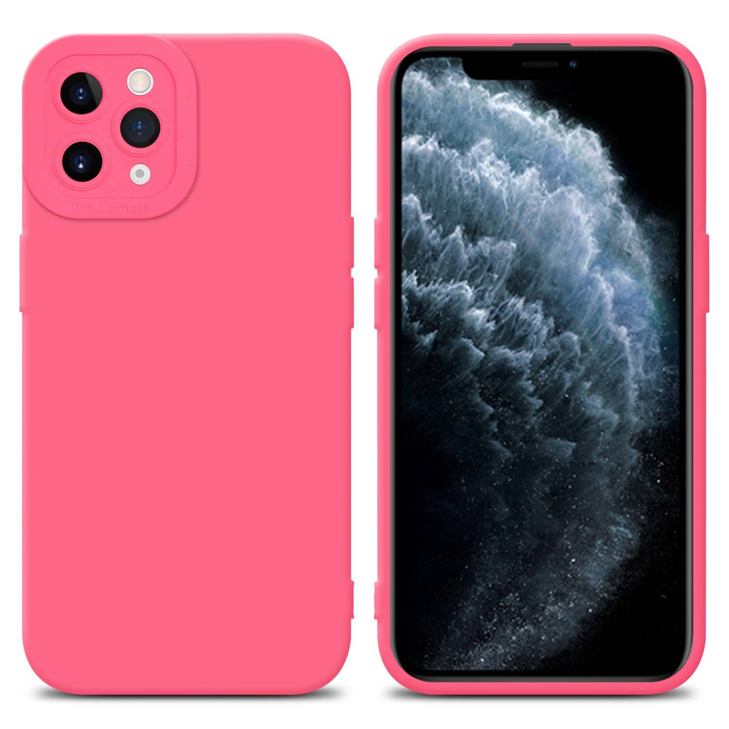 Cadorabo Hülle für Apple iPhone 11 PRO Schutz Hülle in Rot TPU Silikon Etui Case Handyhülle