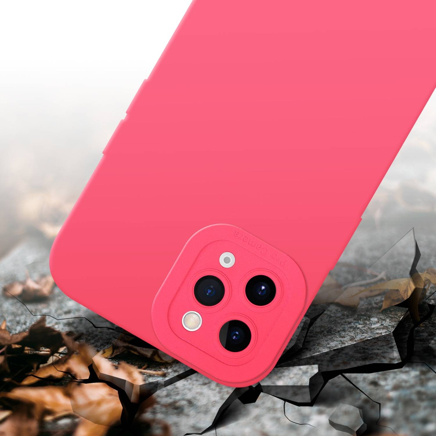 Cadorabo Hülle für Apple iPhone 11 PRO Schutz Hülle in Rot TPU Silikon Etui Case Handyhülle