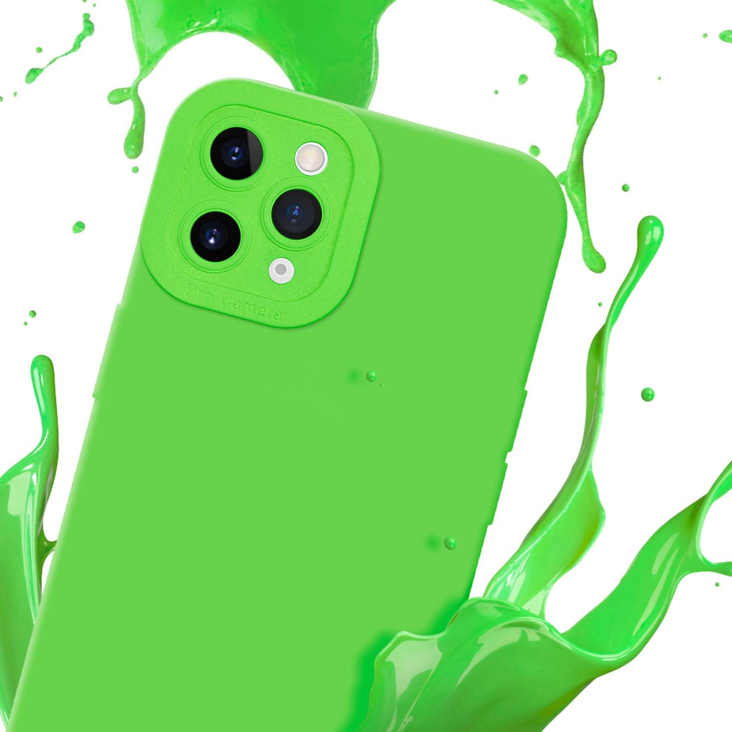 Cadorabo Hülle für Apple iPhone 11 PRO MAX Schutz Hülle in Grün TPU Silikon Etui Case Handyhülle