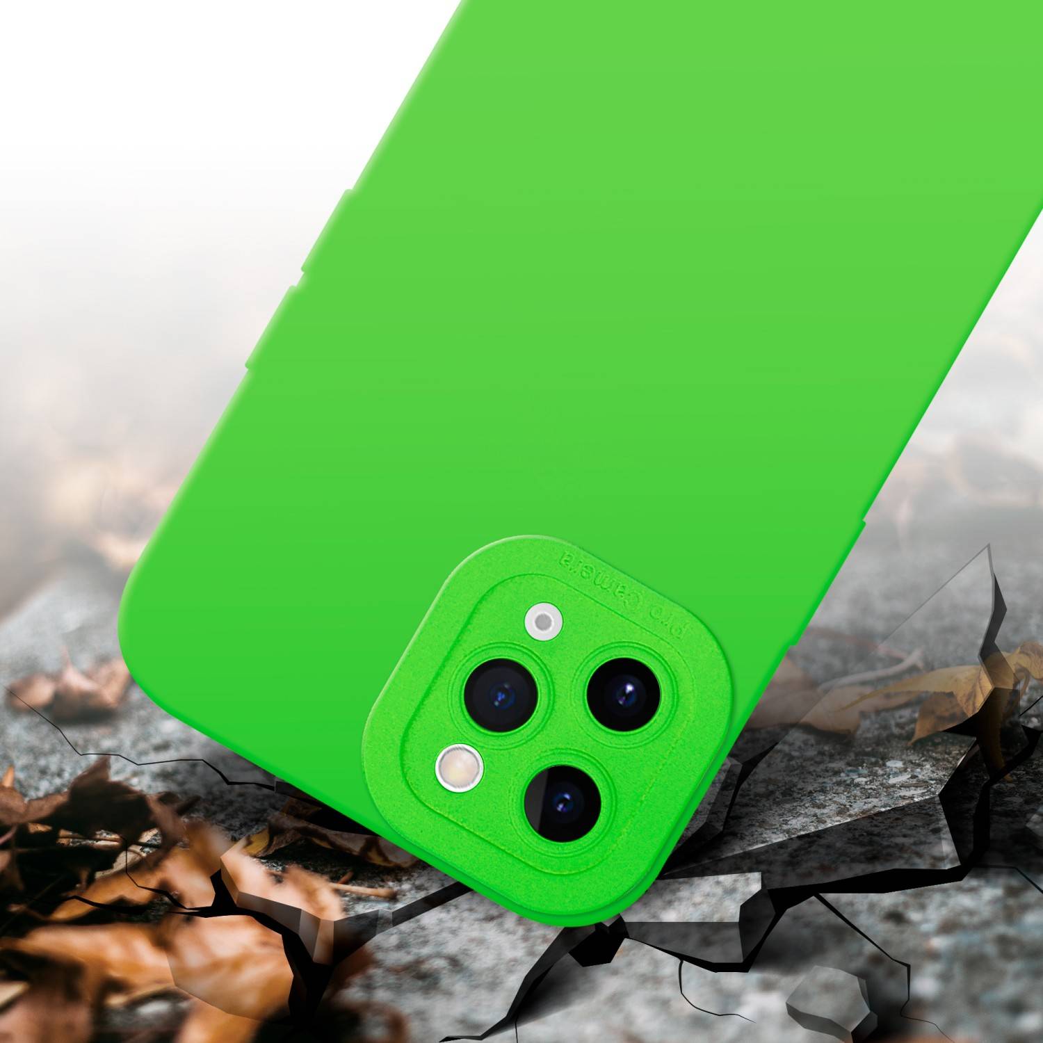 Cadorabo Hülle für Apple iPhone 11 PRO MAX Schutz Hülle in Grün TPU Silikon Etui Case Handyhülle