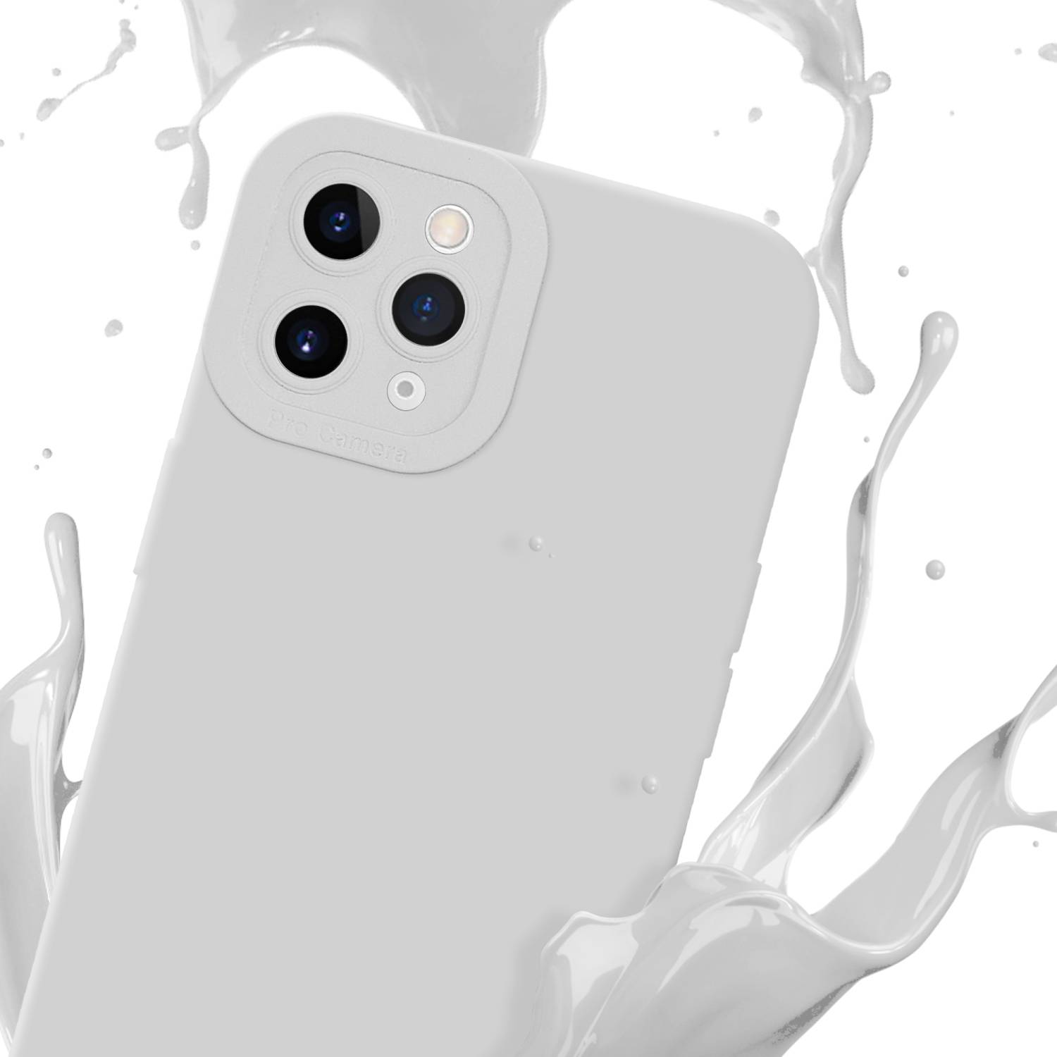 Cadorabo Hülle für Apple iPhone 11 PRO MAX Schutz Hülle in Weiß TPU Silikon Etui Case Handyhülle