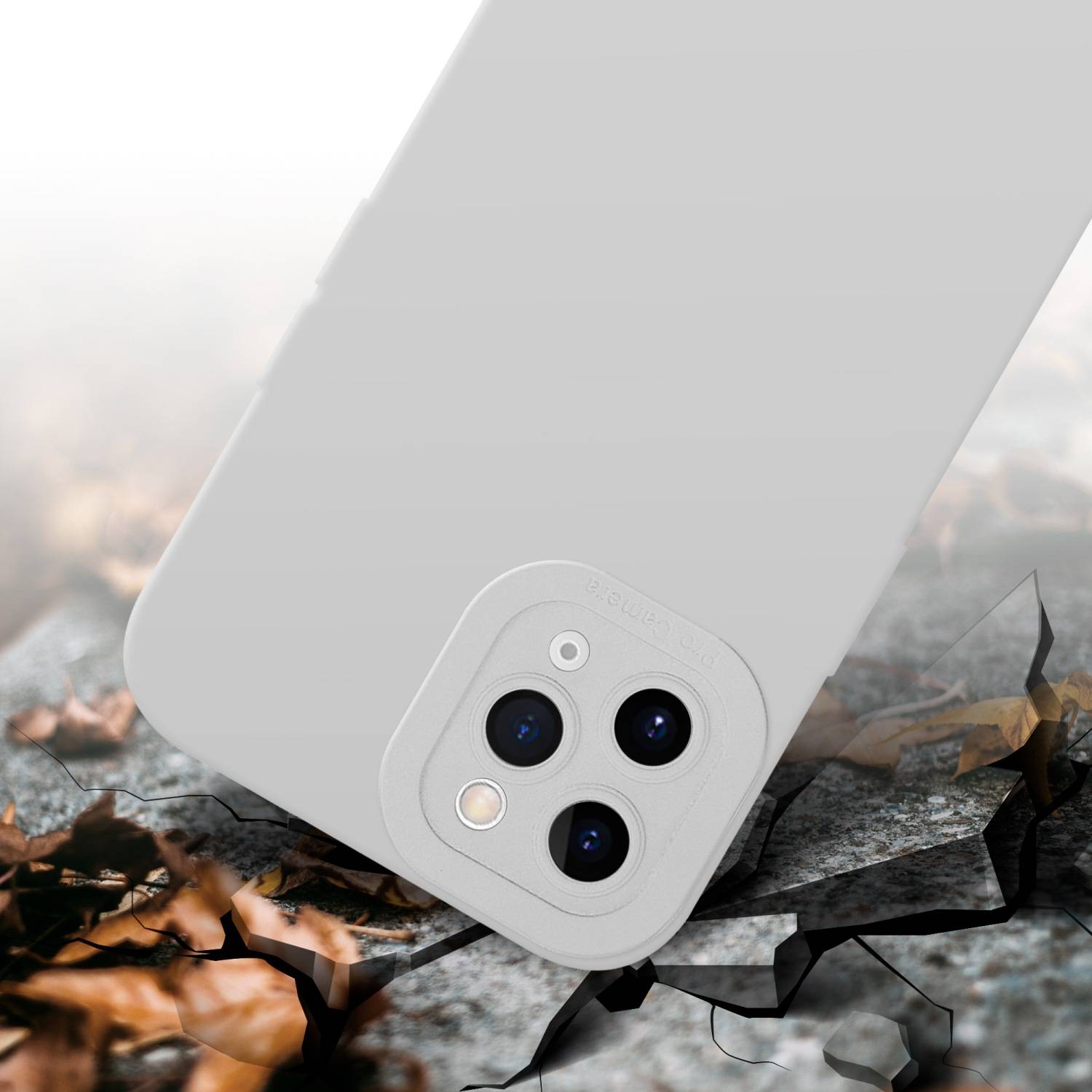 Cadorabo Hülle für Apple iPhone 11 PRO MAX Schutz Hülle in Weiß TPU Silikon Etui Case Handyhülle