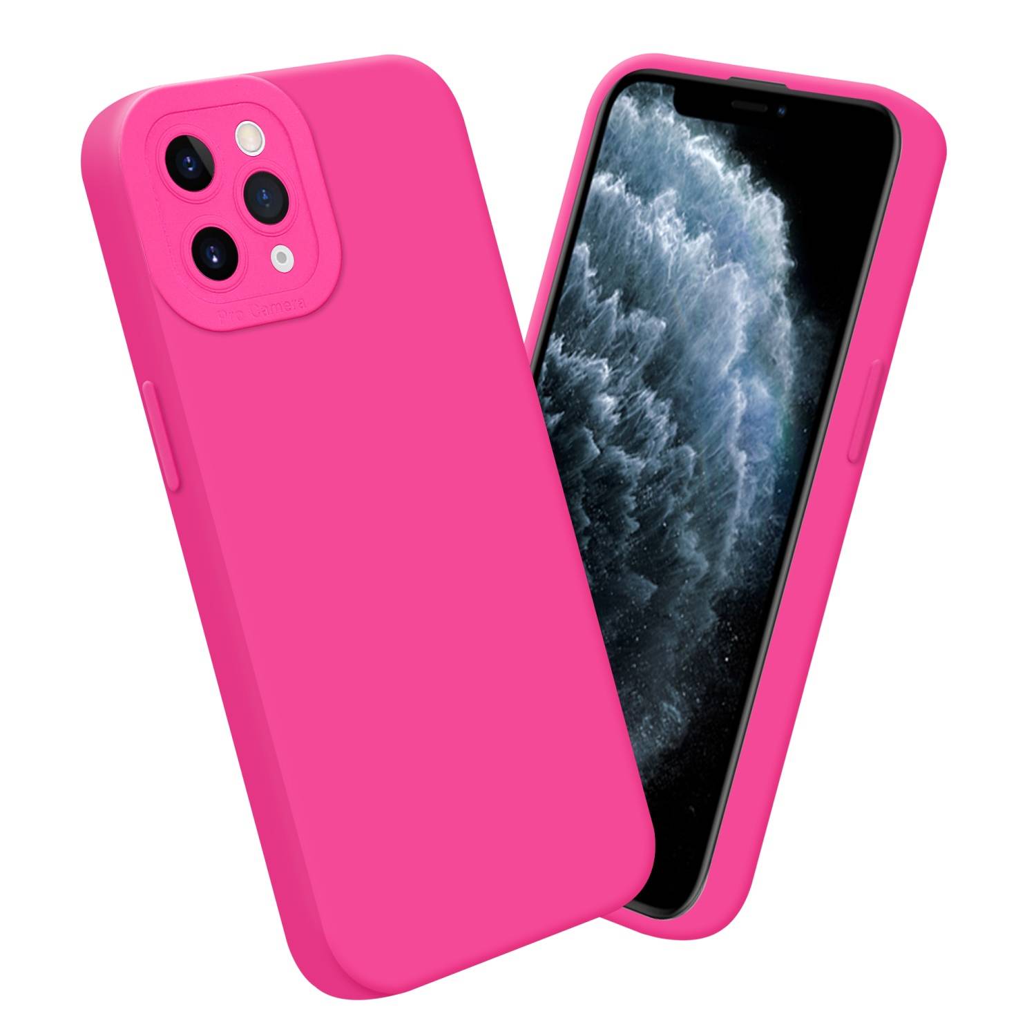 Cadorabo Hülle für Apple iPhone 11 PRO MAX Schutz Hülle in Pink TPU Silikon Etui Case Handyhülle