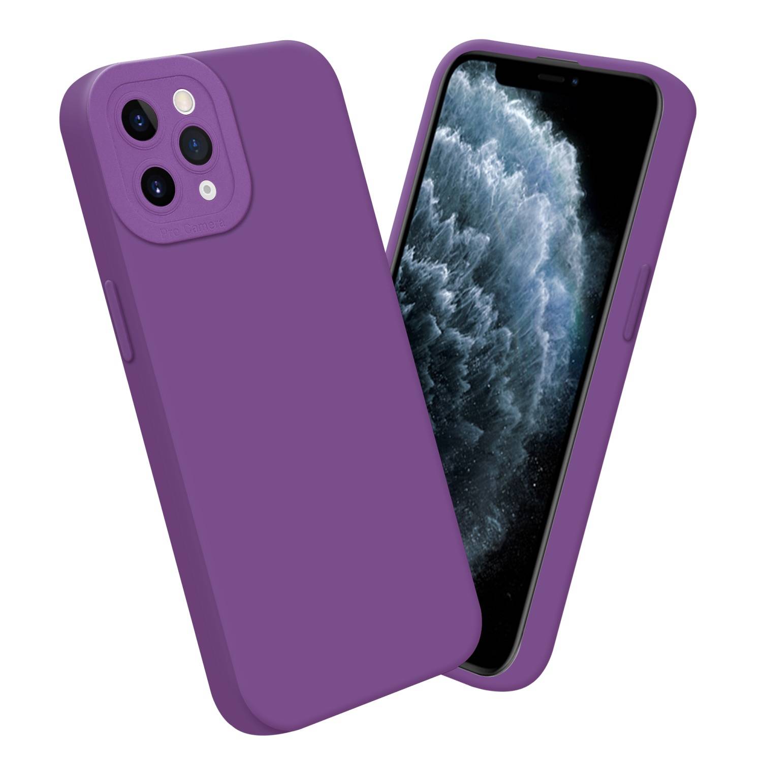 Cadorabo Hülle für Apple iPhone 11 PRO MAX Schutz Hülle in Lila TPU Silikon Etui Case Handyhülle