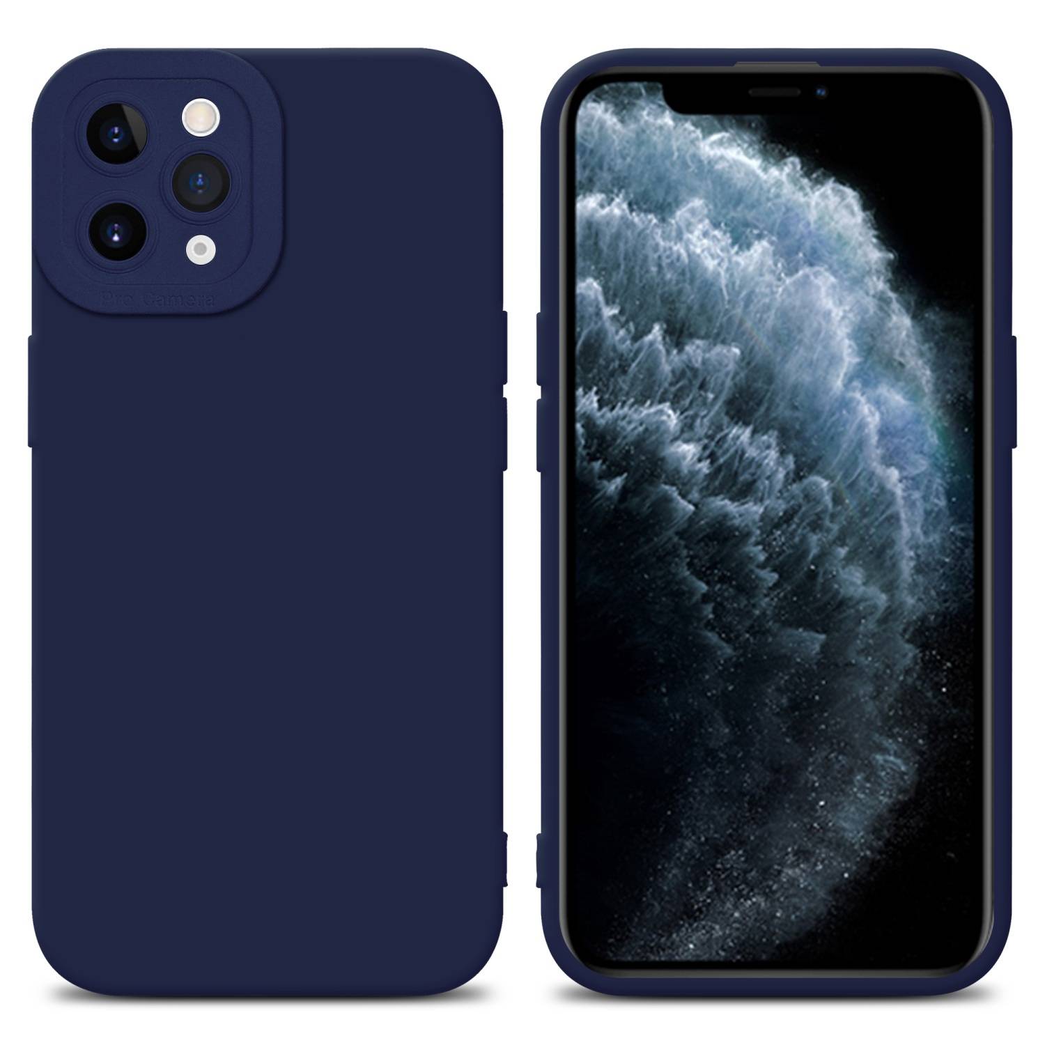 Cadorabo Hülle für Apple iPhone 11 PRO MAX Schutz Hülle in Blau TPU Silikon Etui Case Handyhülle