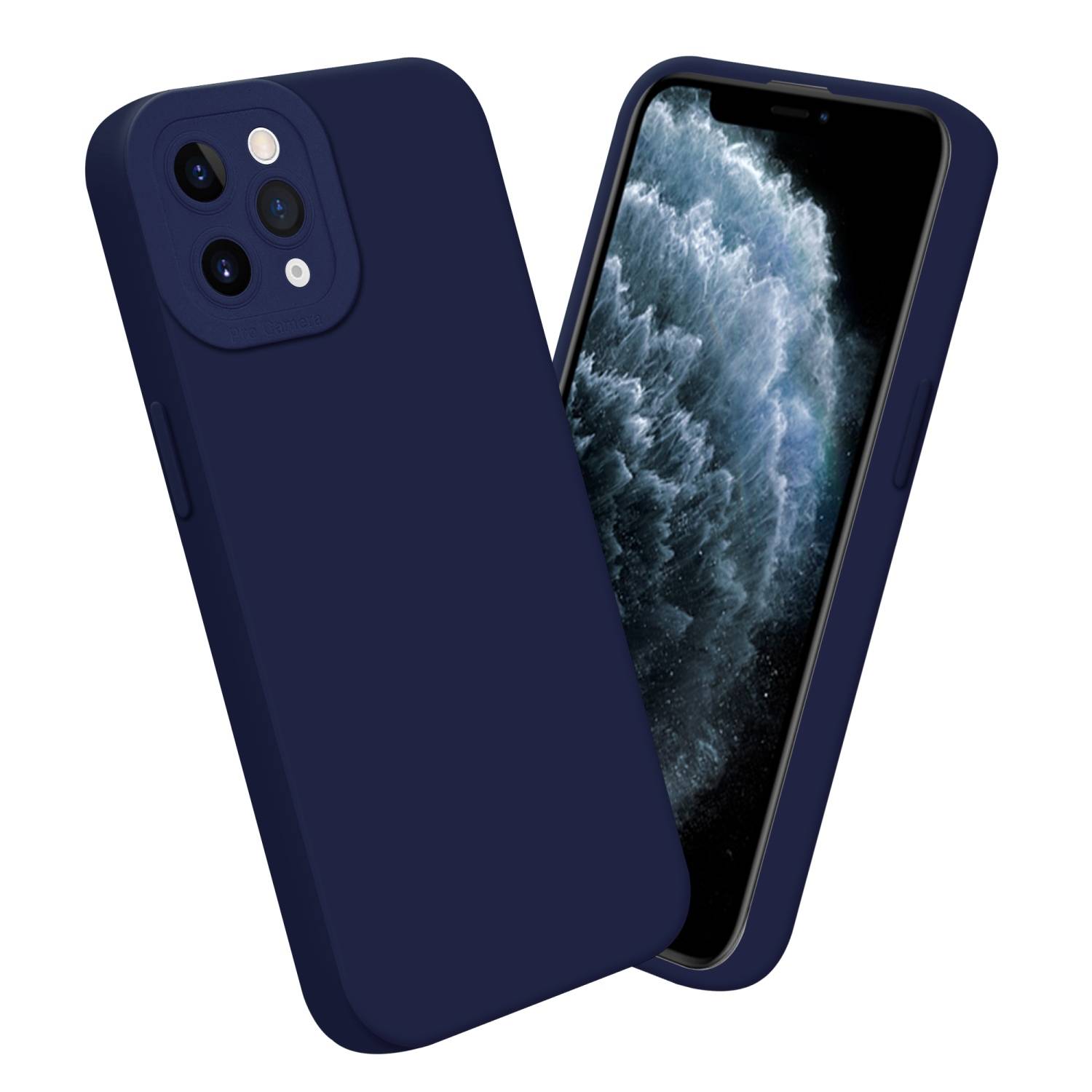 Cadorabo Hülle für Apple iPhone 11 PRO MAX Schutz Hülle in Blau TPU Silikon Etui Case Handyhülle