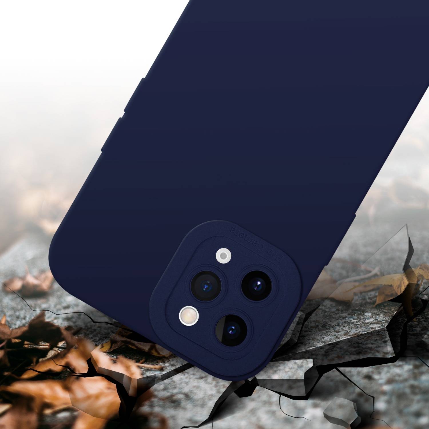 Cadorabo Hülle für Apple iPhone 11 PRO MAX Schutz Hülle in Blau TPU Silikon Etui Case Handyhülle