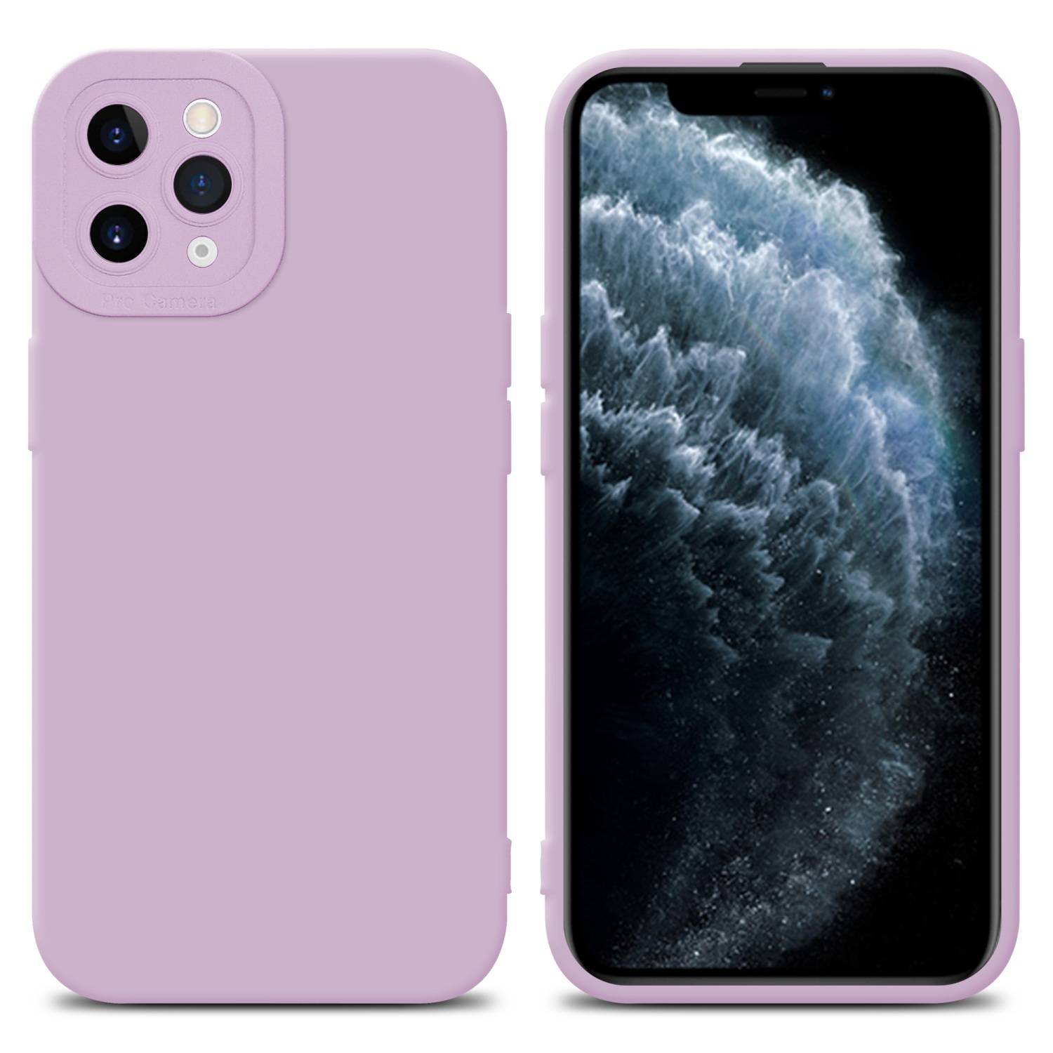 Cadorabo Hülle für Apple iPhone 11 PRO MAX Schutz Hülle in Rosa TPU Silikon Etui Case Handyhülle