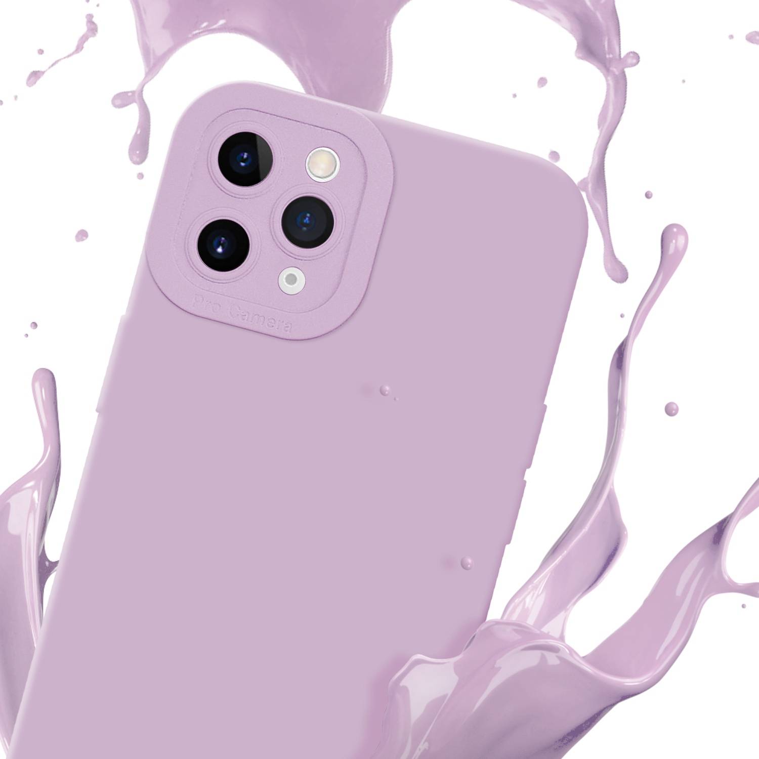 Cadorabo Hülle für Apple iPhone 11 PRO MAX Schutz Hülle in Rosa TPU Silikon Etui Case Handyhülle
