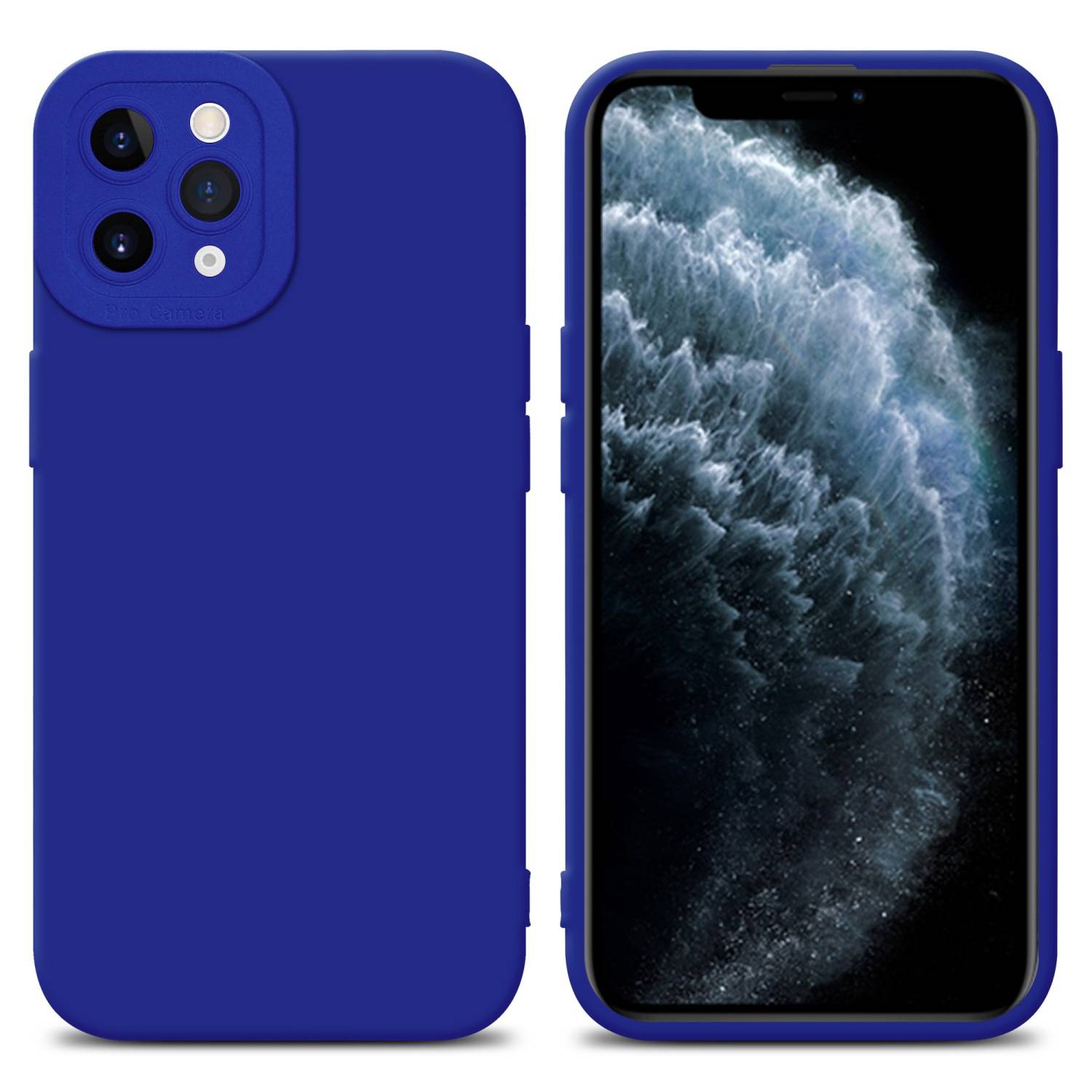 Cadorabo Hülle für Apple iPhone 11 PRO MAX Schutz Hülle in Blau TPU Silikon Etui Case Handyhülle