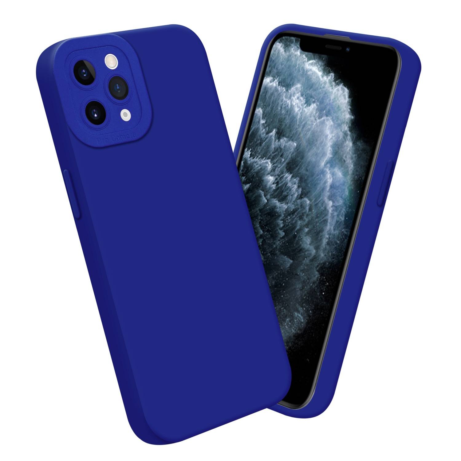 Cadorabo Hülle für Apple iPhone 11 PRO MAX Schutz Hülle in Blau TPU Silikon Etui Case Handyhülle