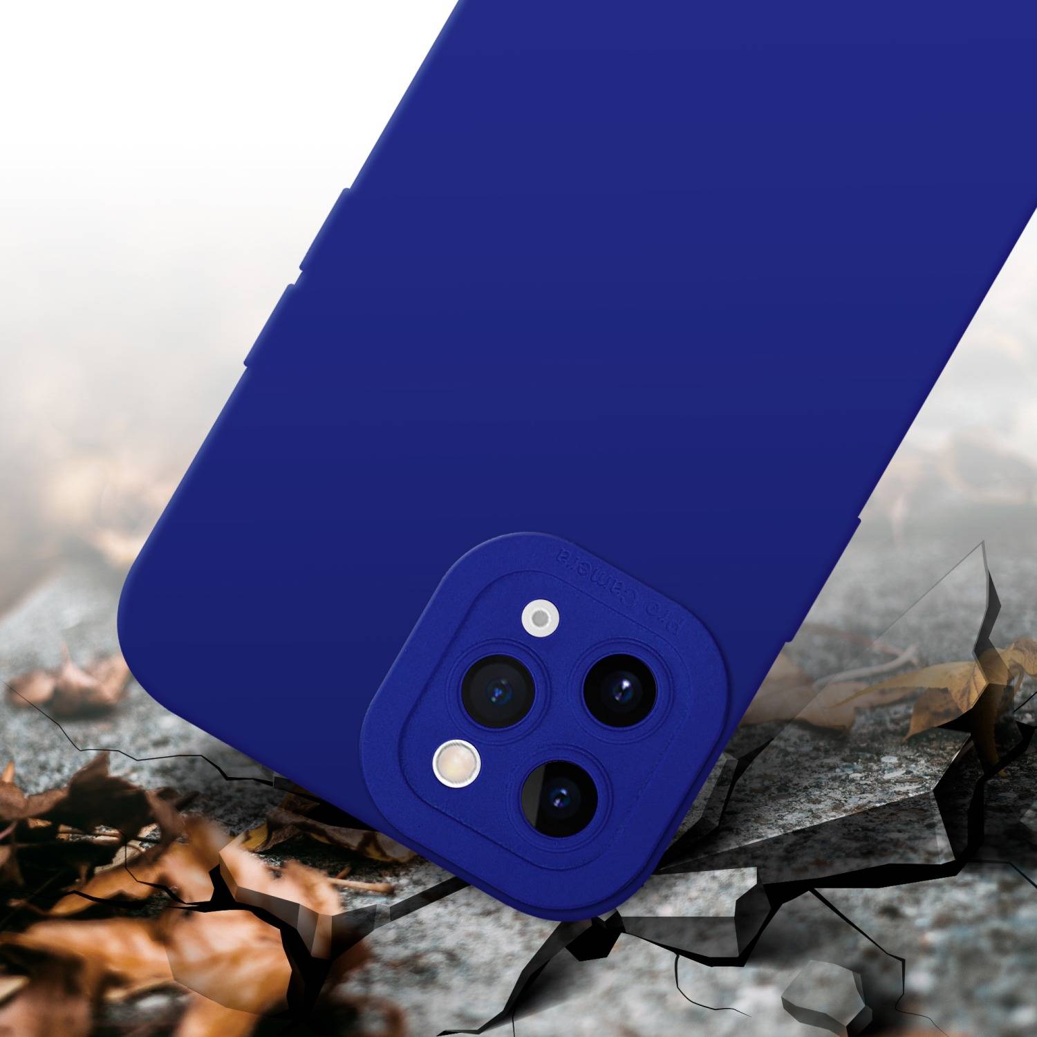 Cadorabo Hülle für Apple iPhone 11 PRO MAX Schutz Hülle in Blau TPU Silikon Etui Case Handyhülle