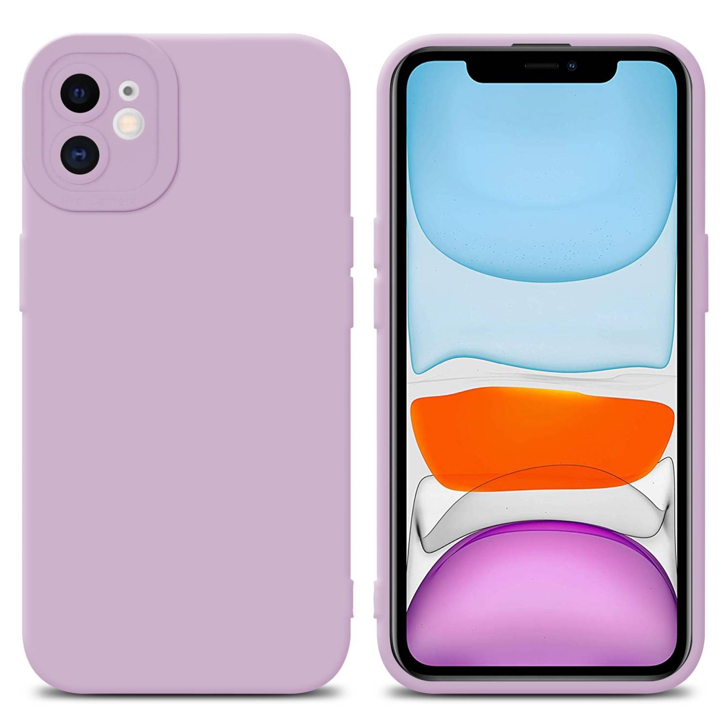 Cadorabo Hülle für Apple iPhone 12 Schutz Hülle in Rosa TPU Silikon Etui Case Handyhülle