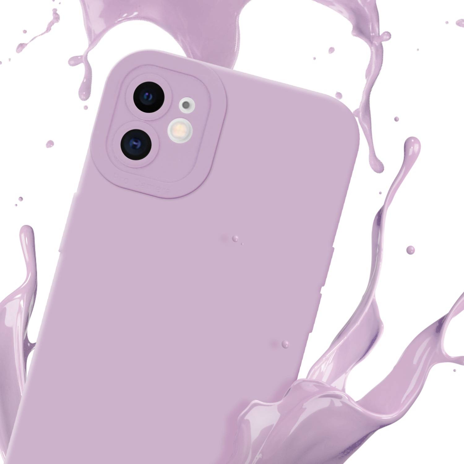 Cadorabo Hülle für Apple iPhone 12 Schutz Hülle in Rosa TPU Silikon Etui Case Handyhülle