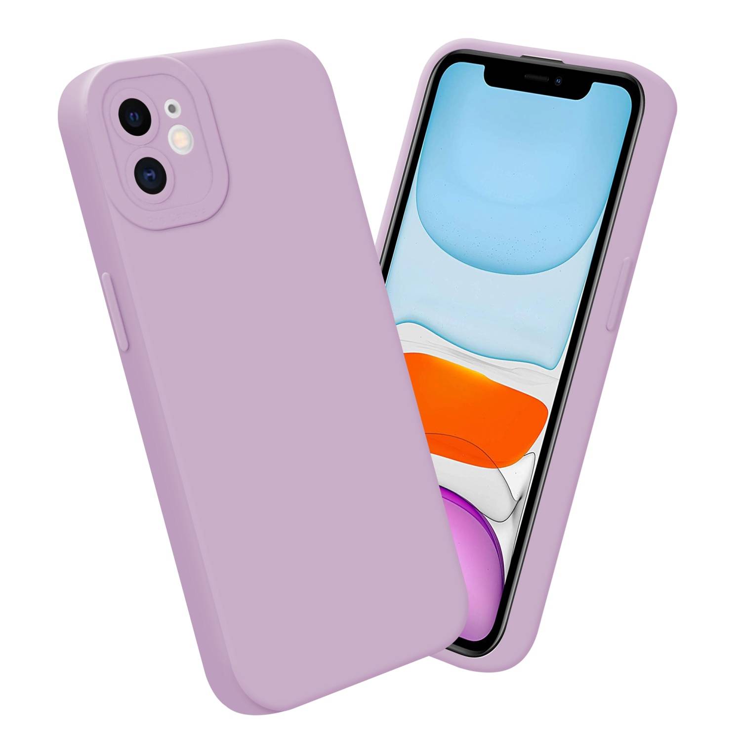 Cadorabo Hülle für Apple iPhone 12 Schutz Hülle in Rosa TPU Silikon Etui Case Handyhülle