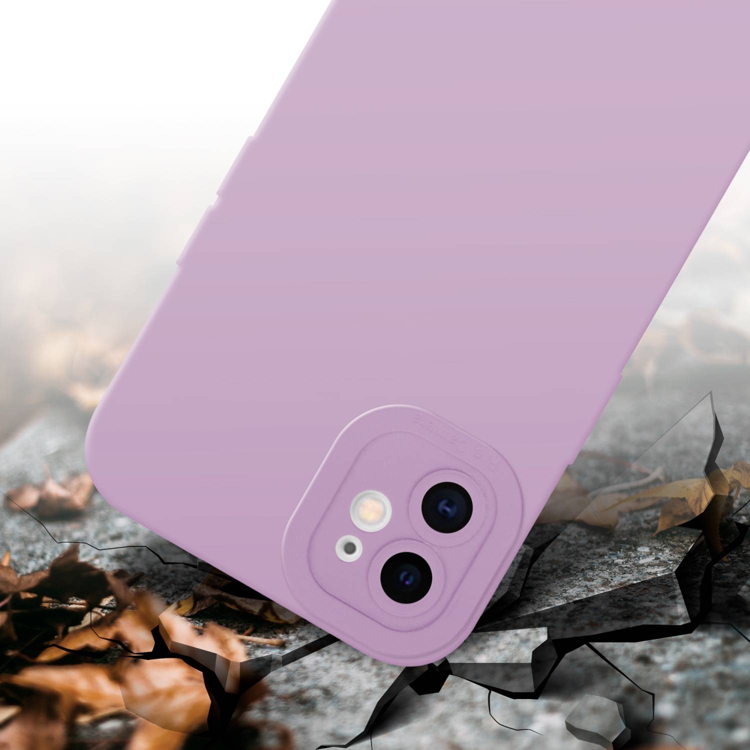 Cadorabo Hülle für Apple iPhone 12 Schutz Hülle in Rosa TPU Silikon Etui Case Handyhülle