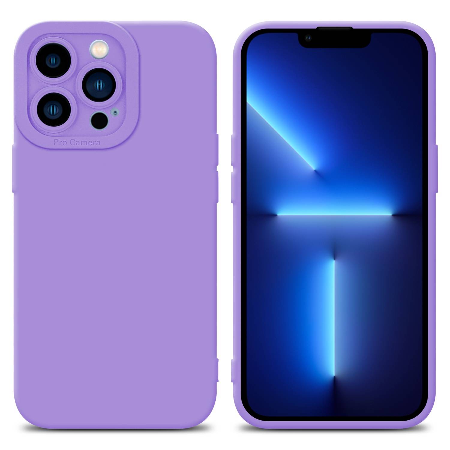 Cadorabo Hülle für Apple iPhone 12 PRO Schutz Hülle in Lila TPU Silikon Etui Case Handyhülle
