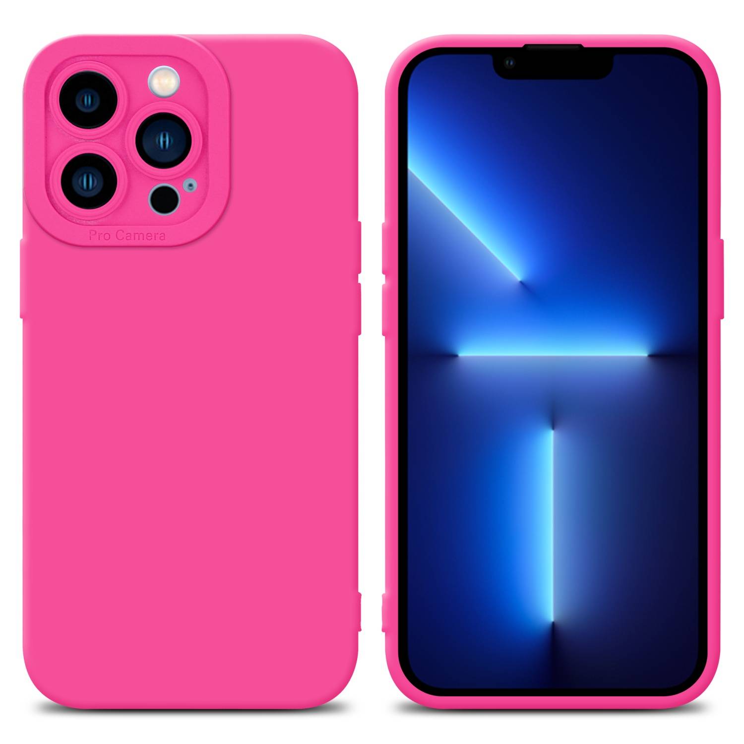 Cadorabo Hülle für Apple iPhone 12 PRO MAX Schutz Hülle in Pink TPU Silikon Etui Case Handyhülle