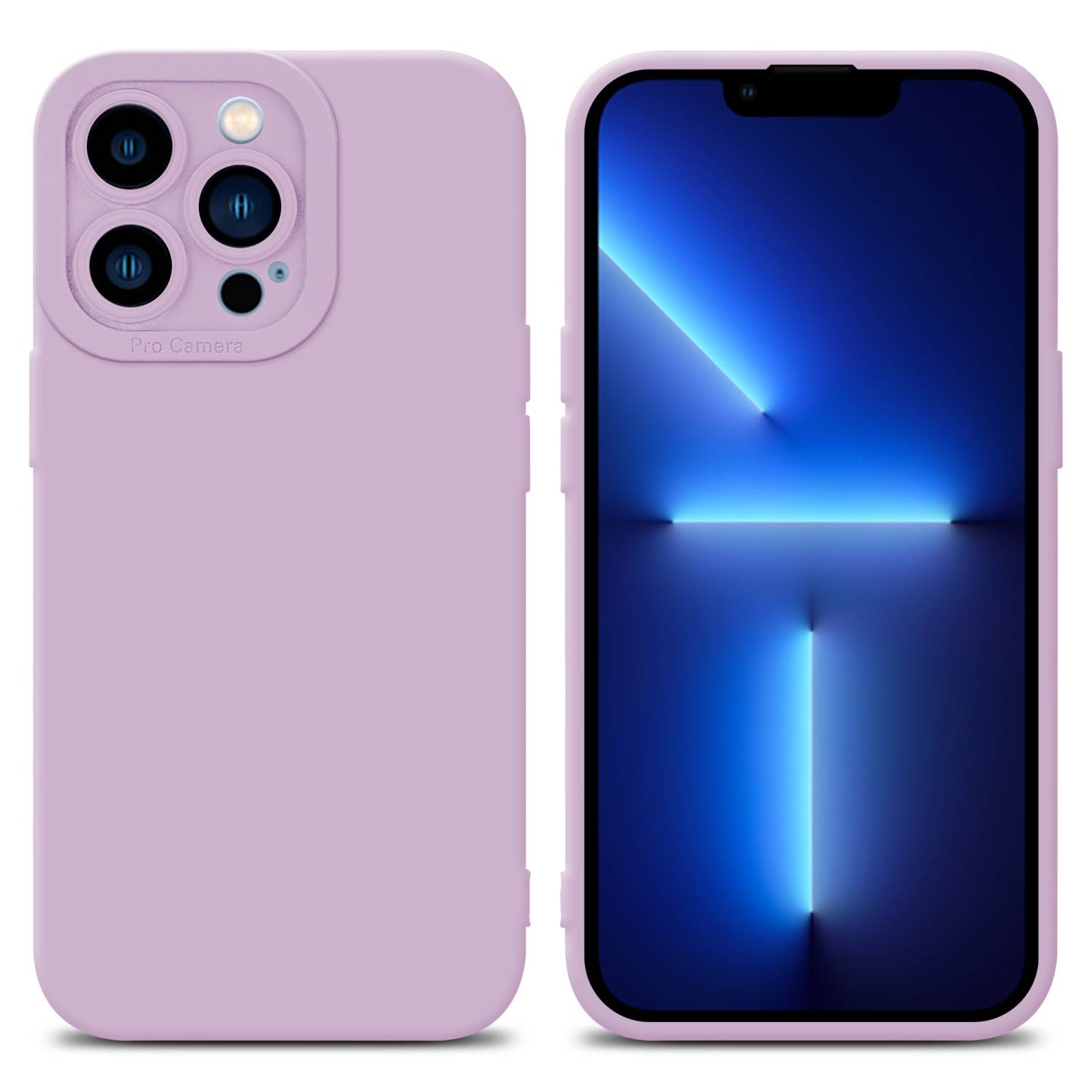 Cadorabo Hülle für Apple iPhone 13 PRO MAX Schutz Hülle in Rosa TPU Silikon Etui Case Handyhülle