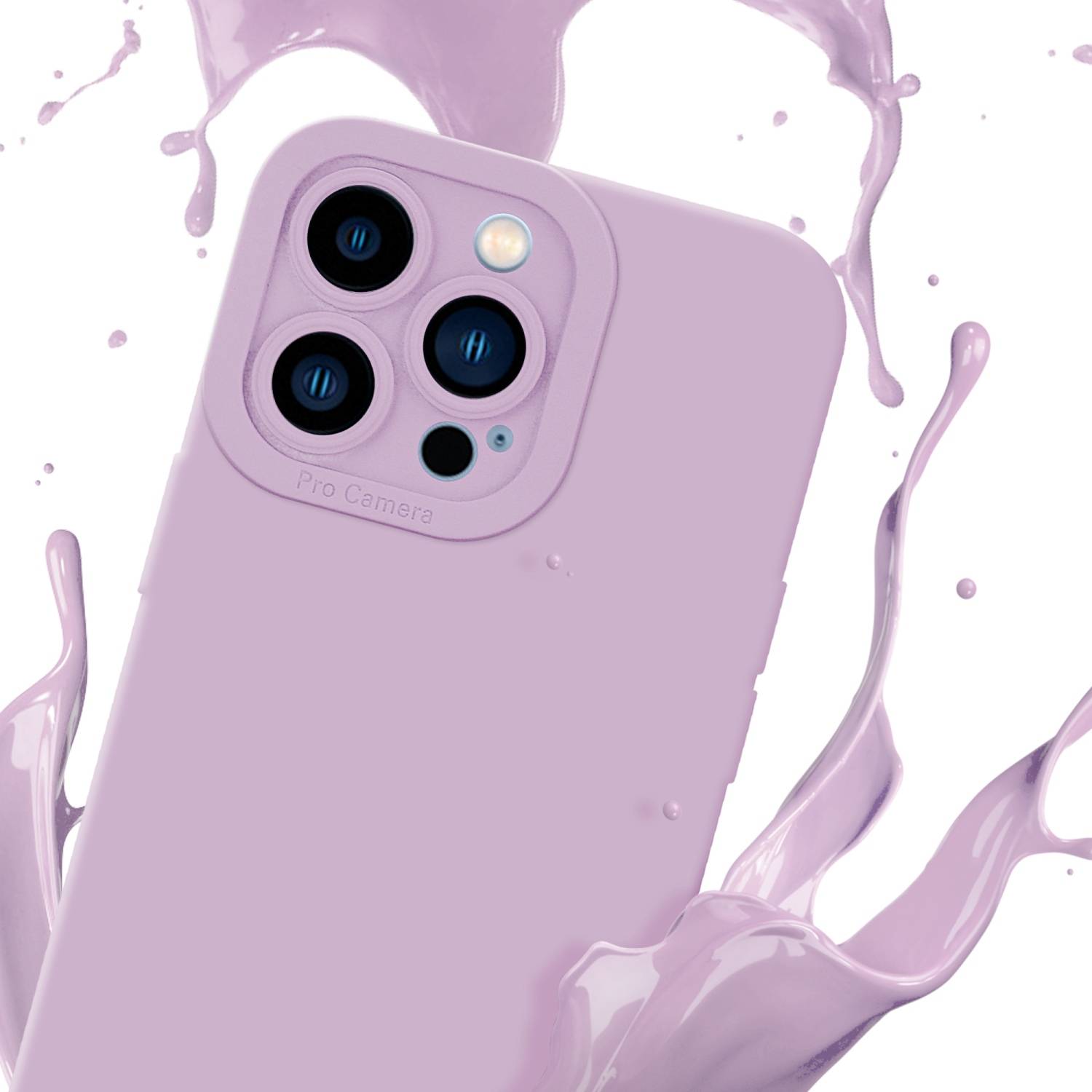 Cadorabo Hülle für Apple iPhone 13 PRO MAX Schutz Hülle in Rosa TPU Silikon Etui Case Handyhülle