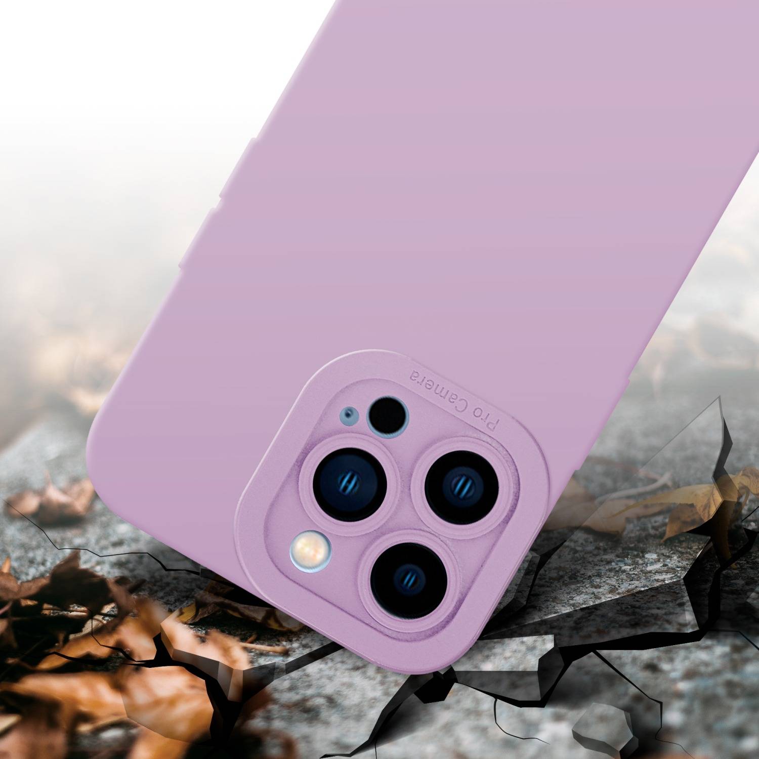 Cadorabo Hülle für Apple iPhone 13 PRO MAX Schutz Hülle in Rosa TPU Silikon Etui Case Handyhülle