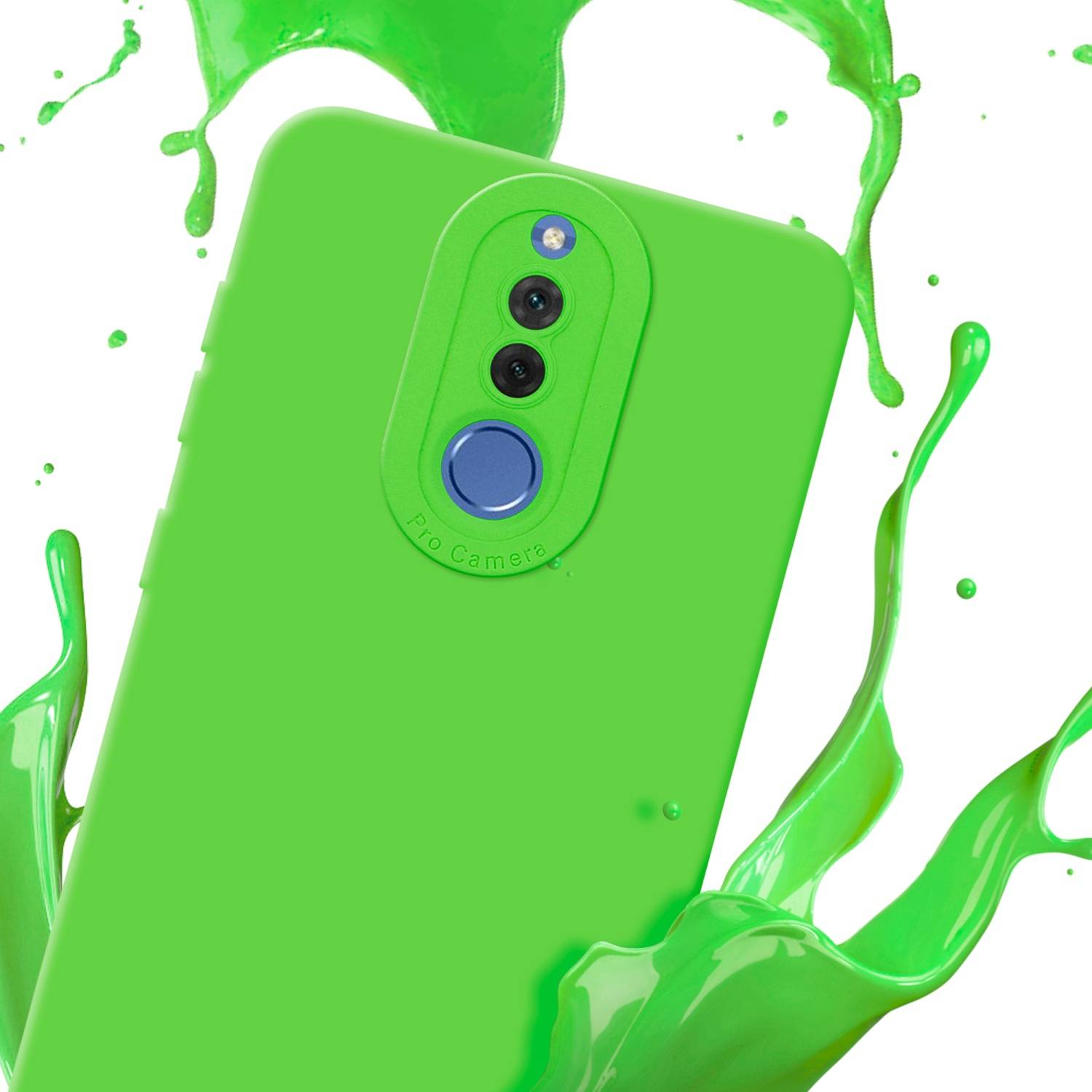 Cadorabo Hülle für Huawei MATE 10 LITE Schutz Hülle in Grün TPU Silikon Etui Case Handyhülle