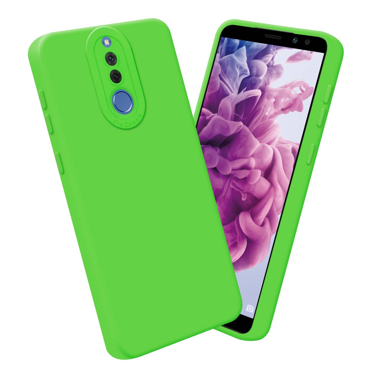 Cadorabo Hülle für Huawei MATE 10 LITE Schutz Hülle in Grün TPU Silikon Etui Case Handyhülle