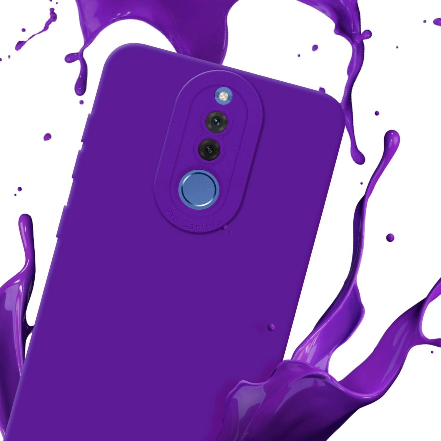 Cadorabo Hülle für Huawei MATE 10 LITE Schutz Hülle in Lila TPU Silikon Etui Case Handyhülle