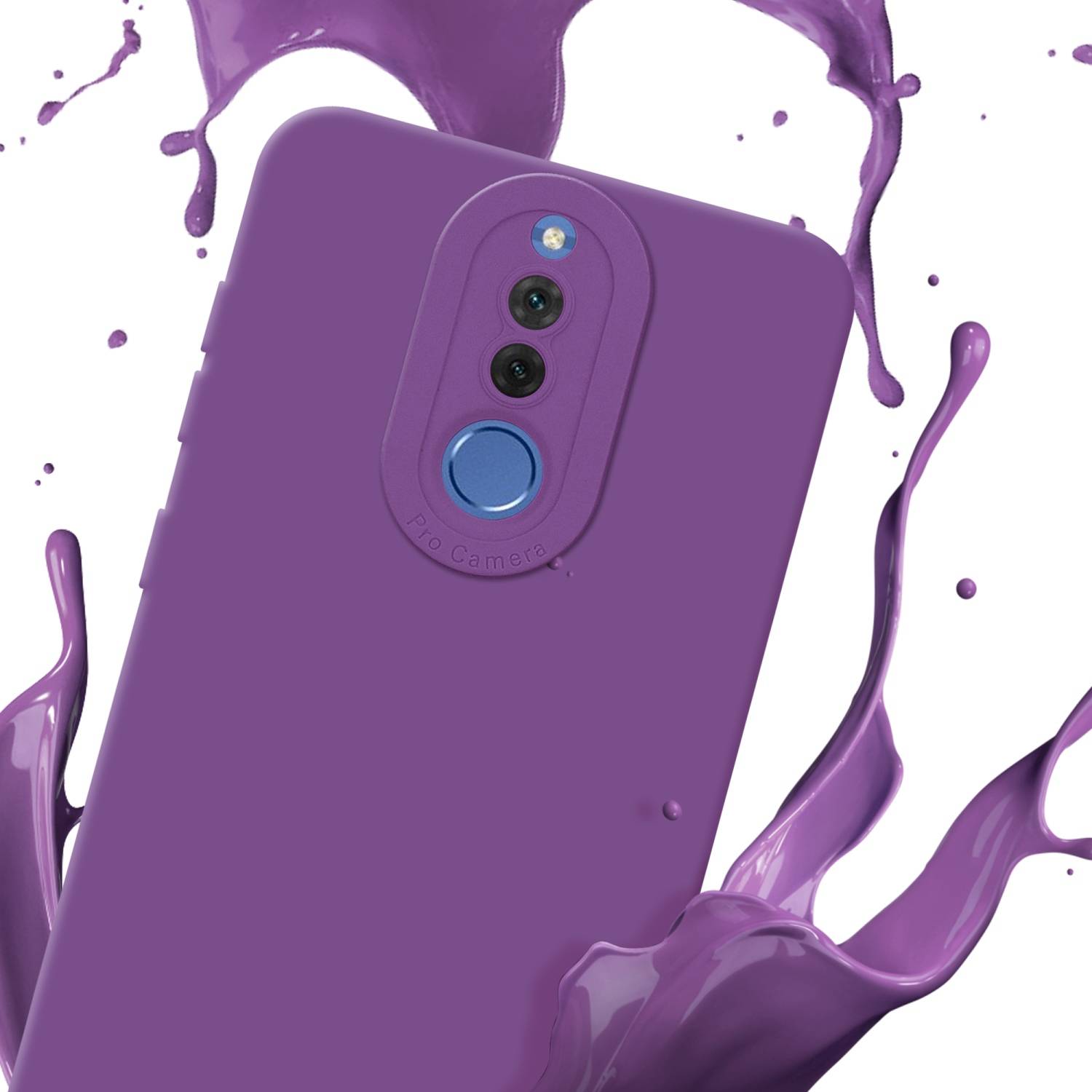Cadorabo Hülle für Huawei MATE 10 LITE Schutz Hülle in Lila TPU Silikon Etui Case Handyhülle