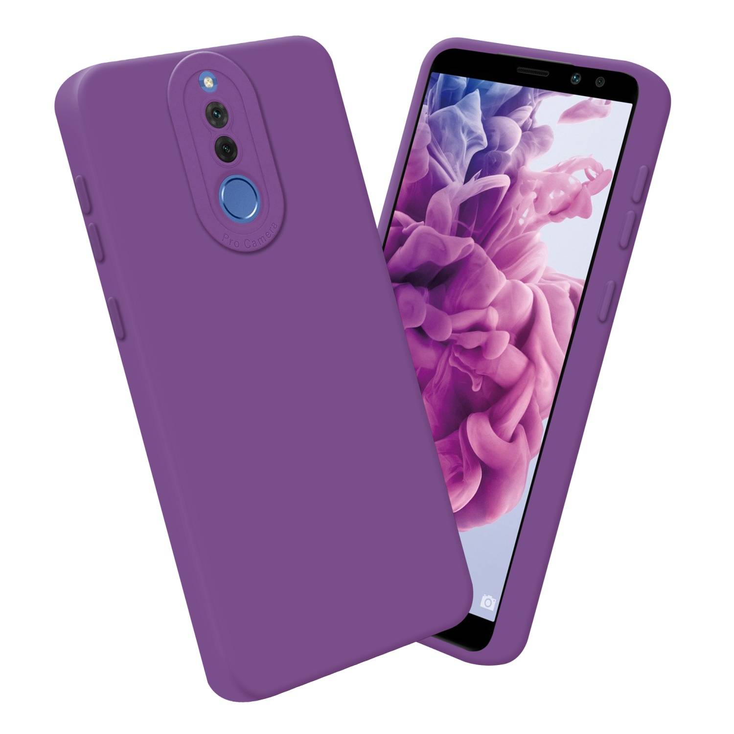 Cadorabo Hülle für Huawei MATE 10 LITE Schutz Hülle in Lila TPU Silikon Etui Case Handyhülle