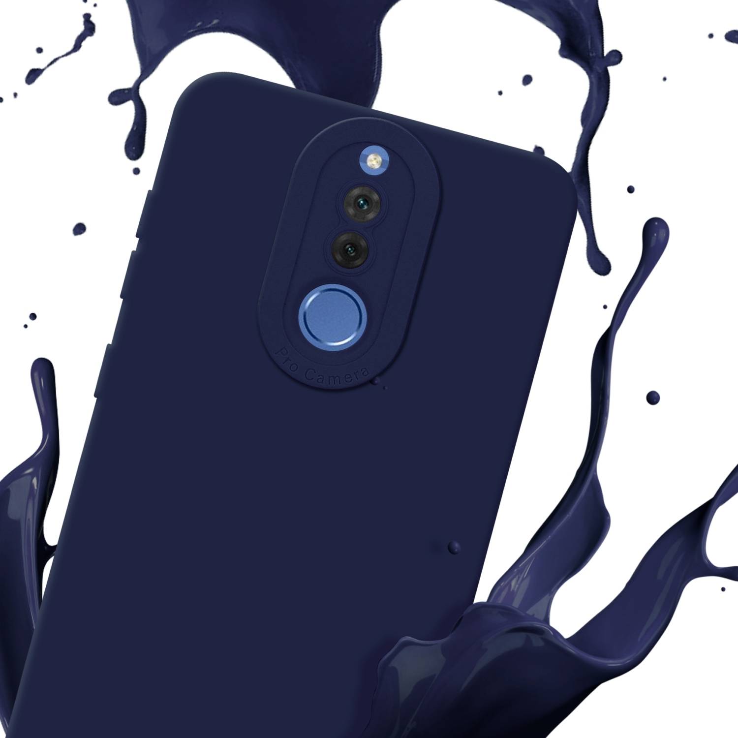 Cadorabo Hülle für Huawei MATE 10 LITE Schutz Hülle in Blau TPU Silikon Etui Case Handyhülle
