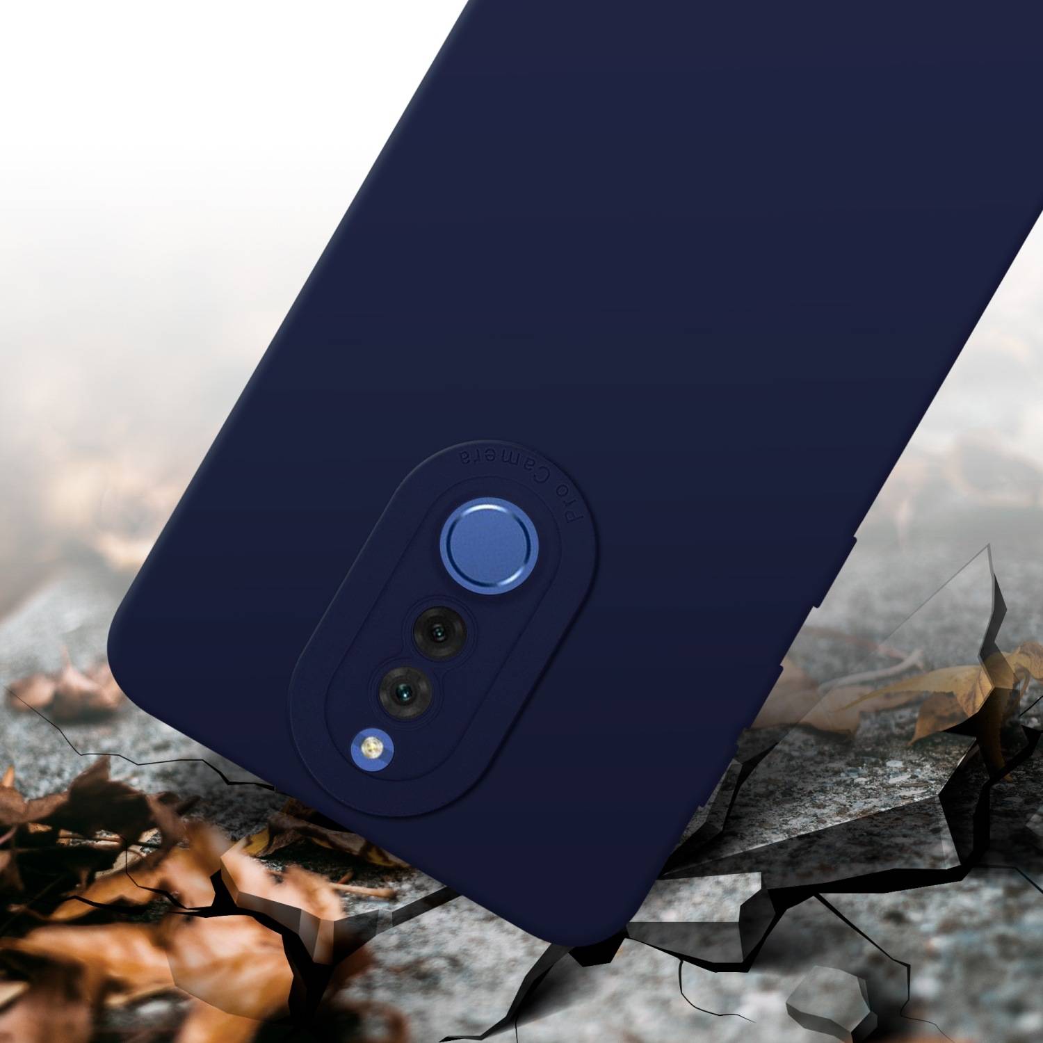 Cadorabo Hülle für Huawei MATE 10 LITE Schutz Hülle in Blau TPU Silikon Etui Case Handyhülle
