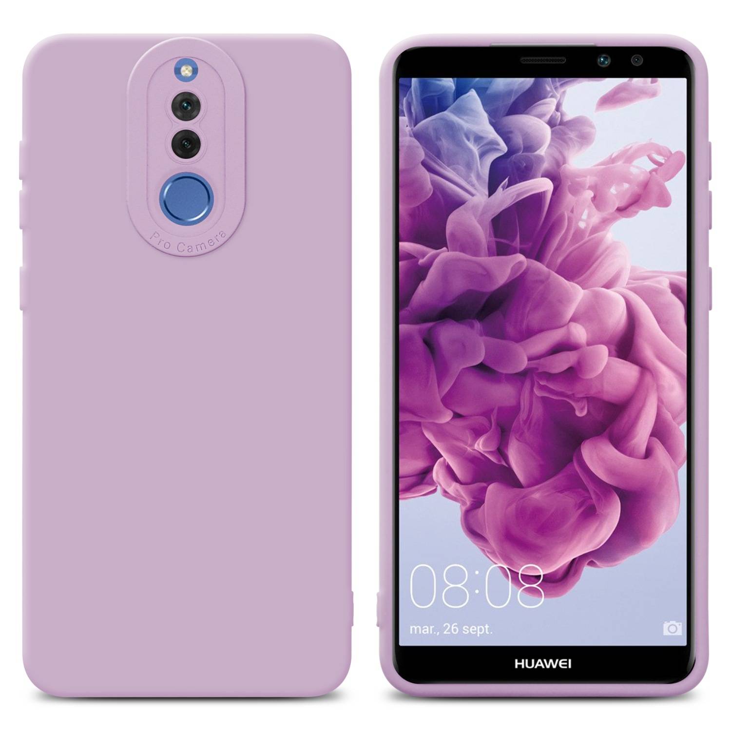 Cadorabo Hülle für Huawei MATE 10 LITE Schutz Hülle in Rosa TPU Silikon Etui Case Handyhülle