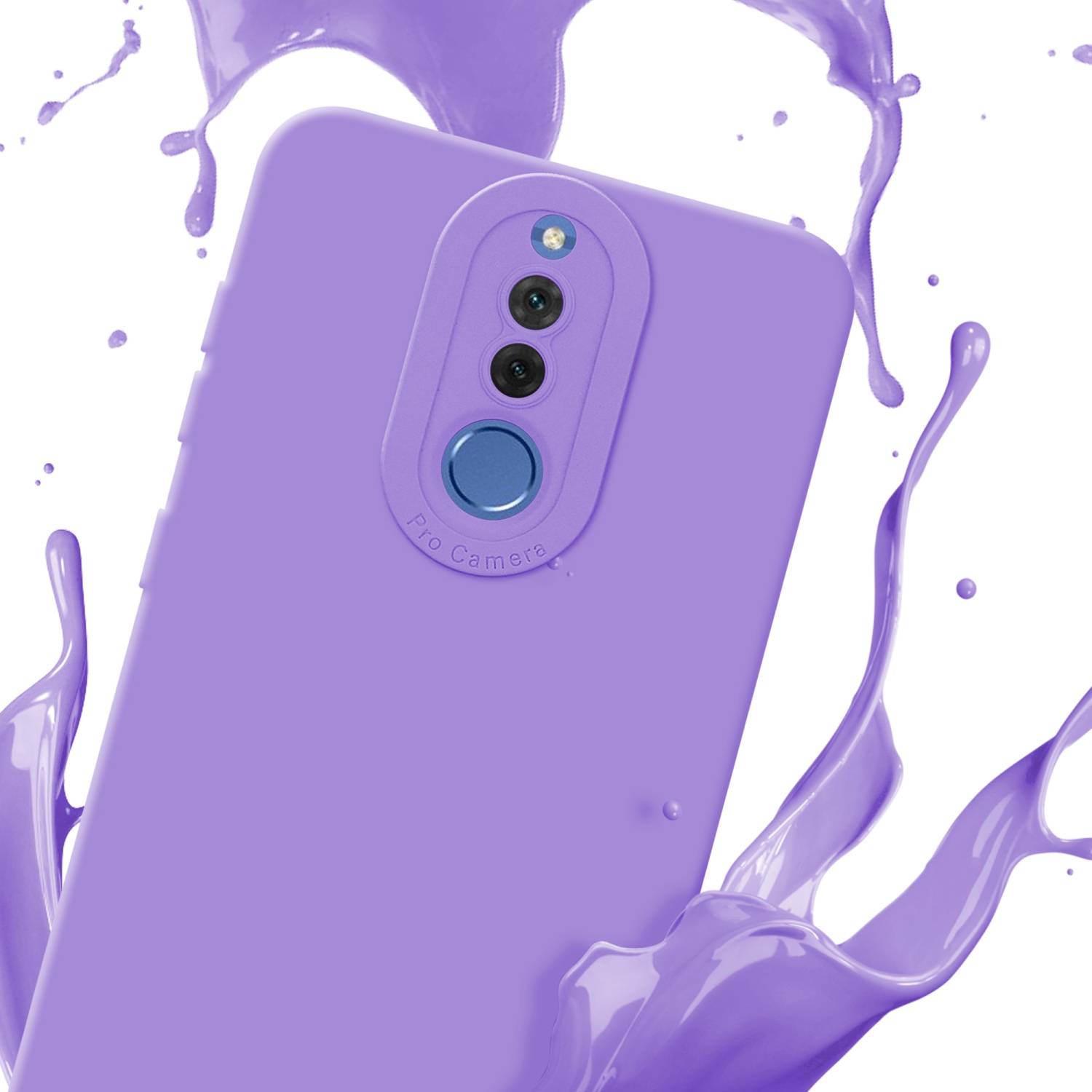 Cadorabo Hülle für Huawei MATE 10 LITE Schutz Hülle in Lila TPU Silikon Etui Case Handyhülle