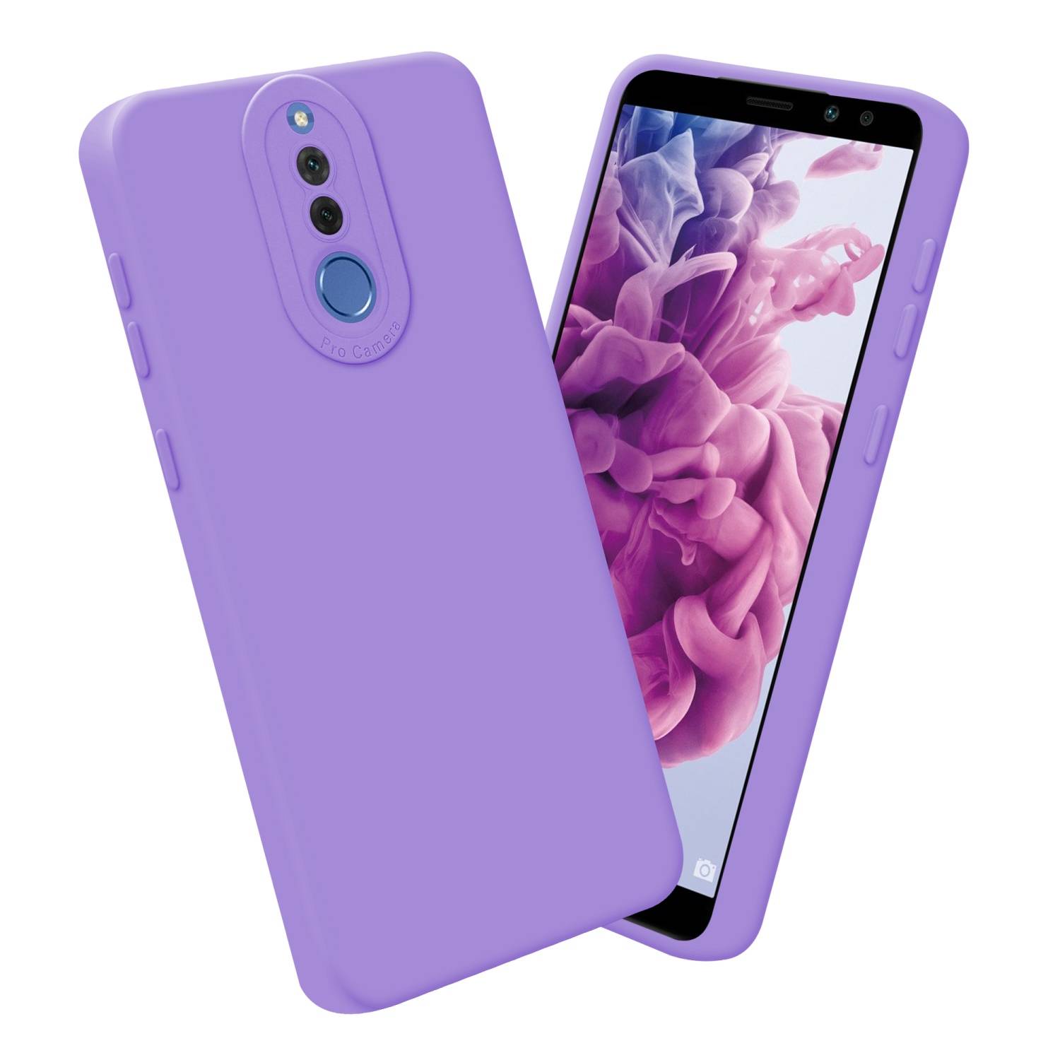 Cadorabo Hülle für Huawei MATE 10 LITE Schutz Hülle in Lila TPU Silikon Etui Case Handyhülle