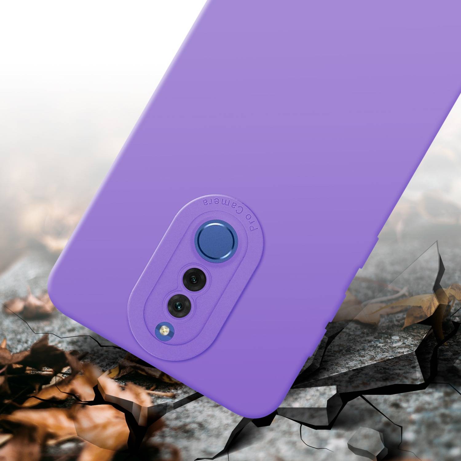 Cadorabo Hülle für Huawei MATE 10 LITE Schutz Hülle in Lila TPU Silikon Etui Case Handyhülle