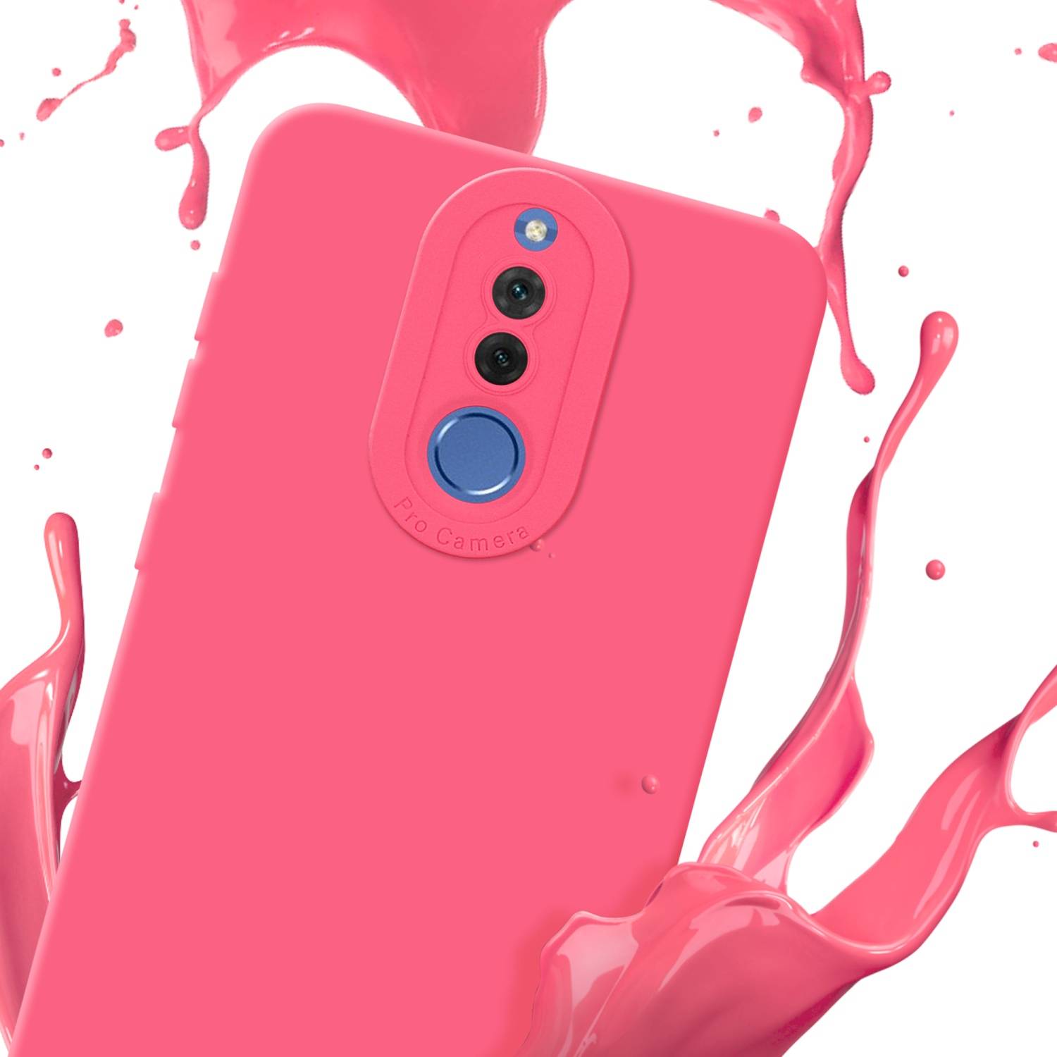 Cadorabo Hülle für Huawei MATE 10 LITE Schutz Hülle in Rot TPU Silikon Etui Case Handyhülle