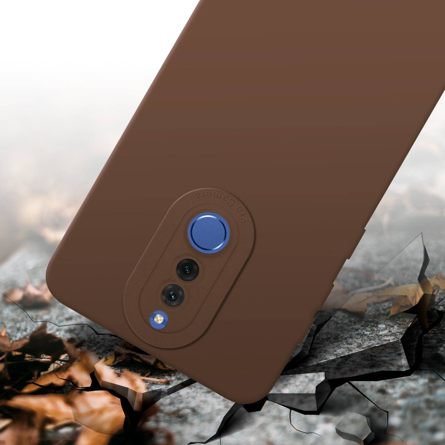Cadorabo Hülle für Huawei MATE 10 LITE Schutz Hülle in Braun TPU Silikon Etui Case Handyhülle