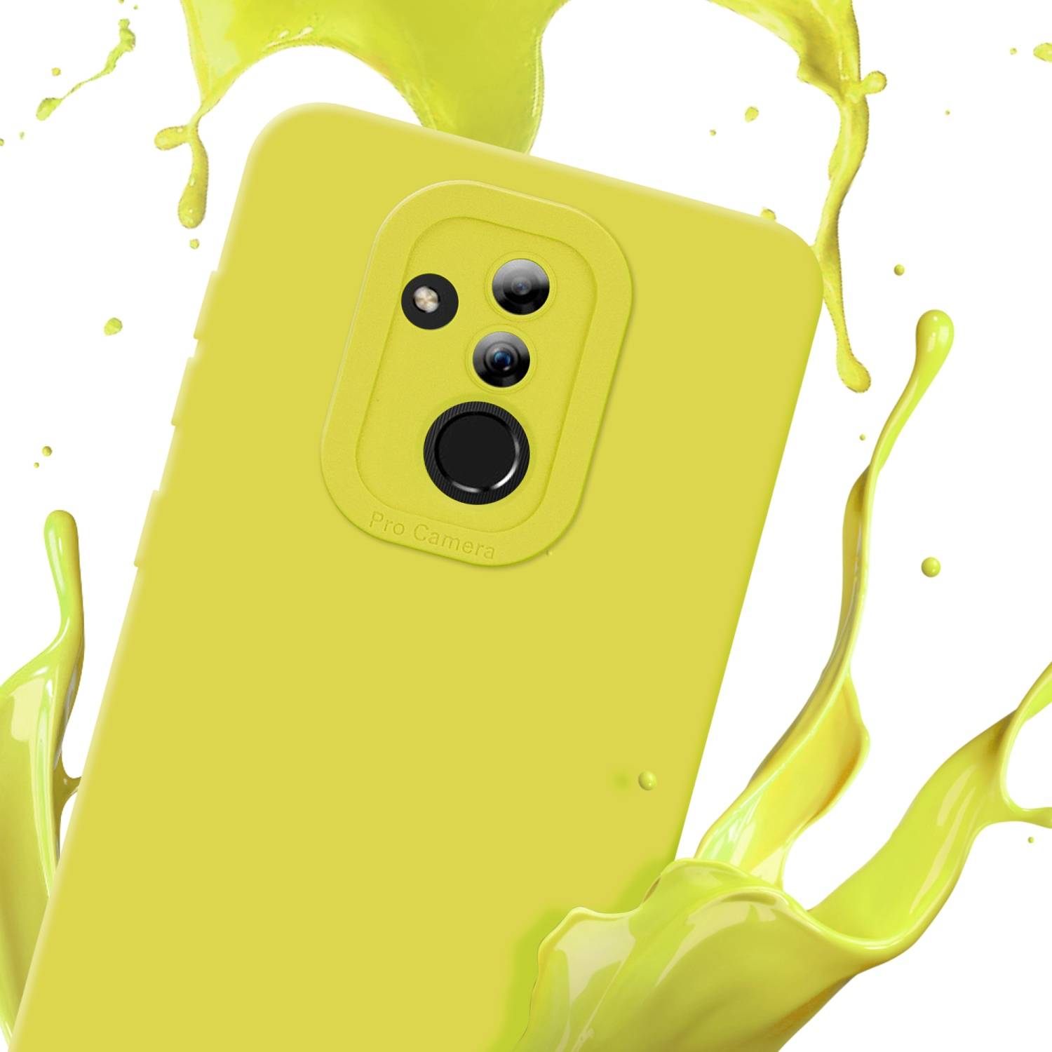 Cadorabo Hülle für Huawei MATE 20 LITE Schutz Hülle in Gelb TPU Silikon Etui Case Handyhülle