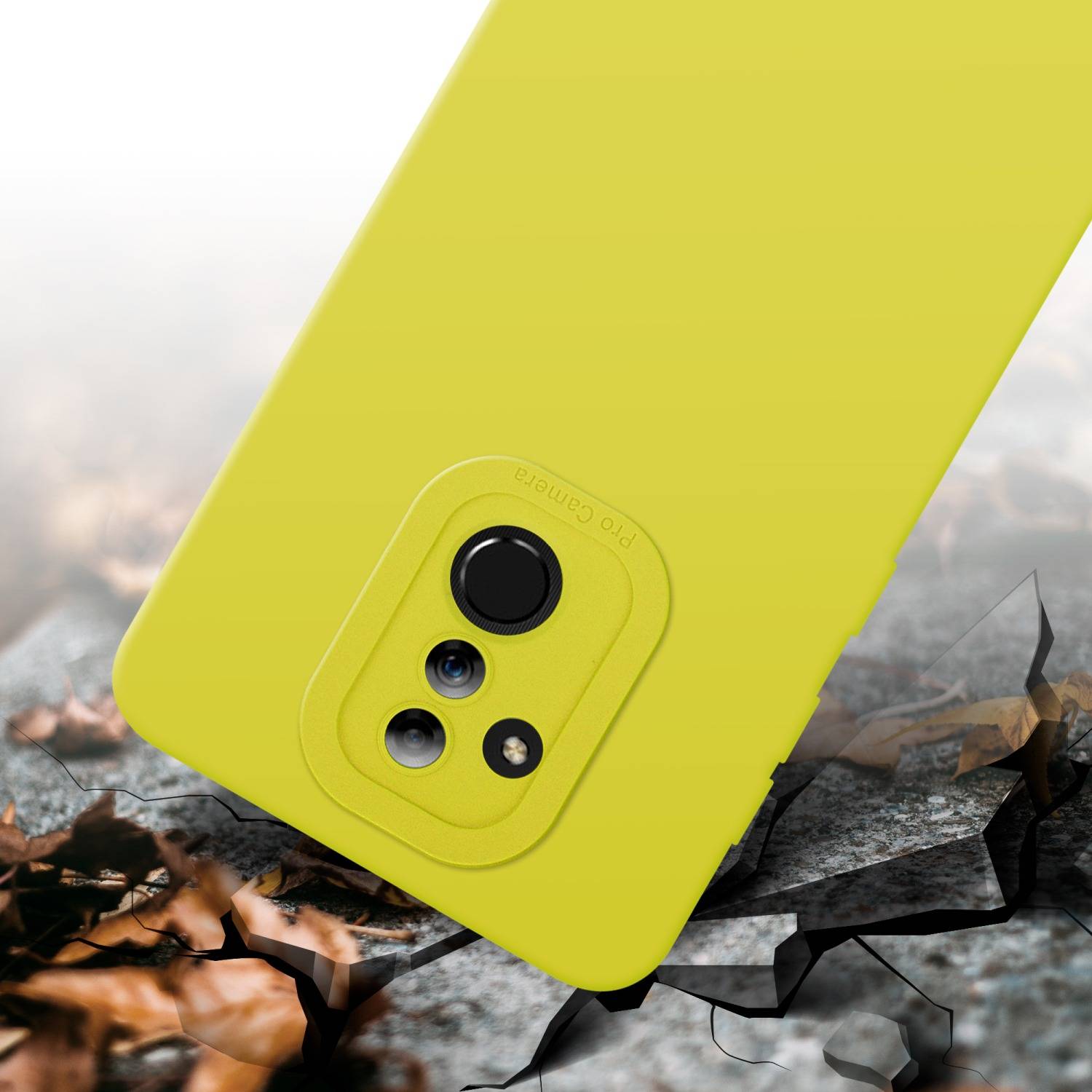 Cadorabo Hülle für Huawei MATE 20 LITE Schutz Hülle in Gelb TPU Silikon Etui Case Handyhülle
