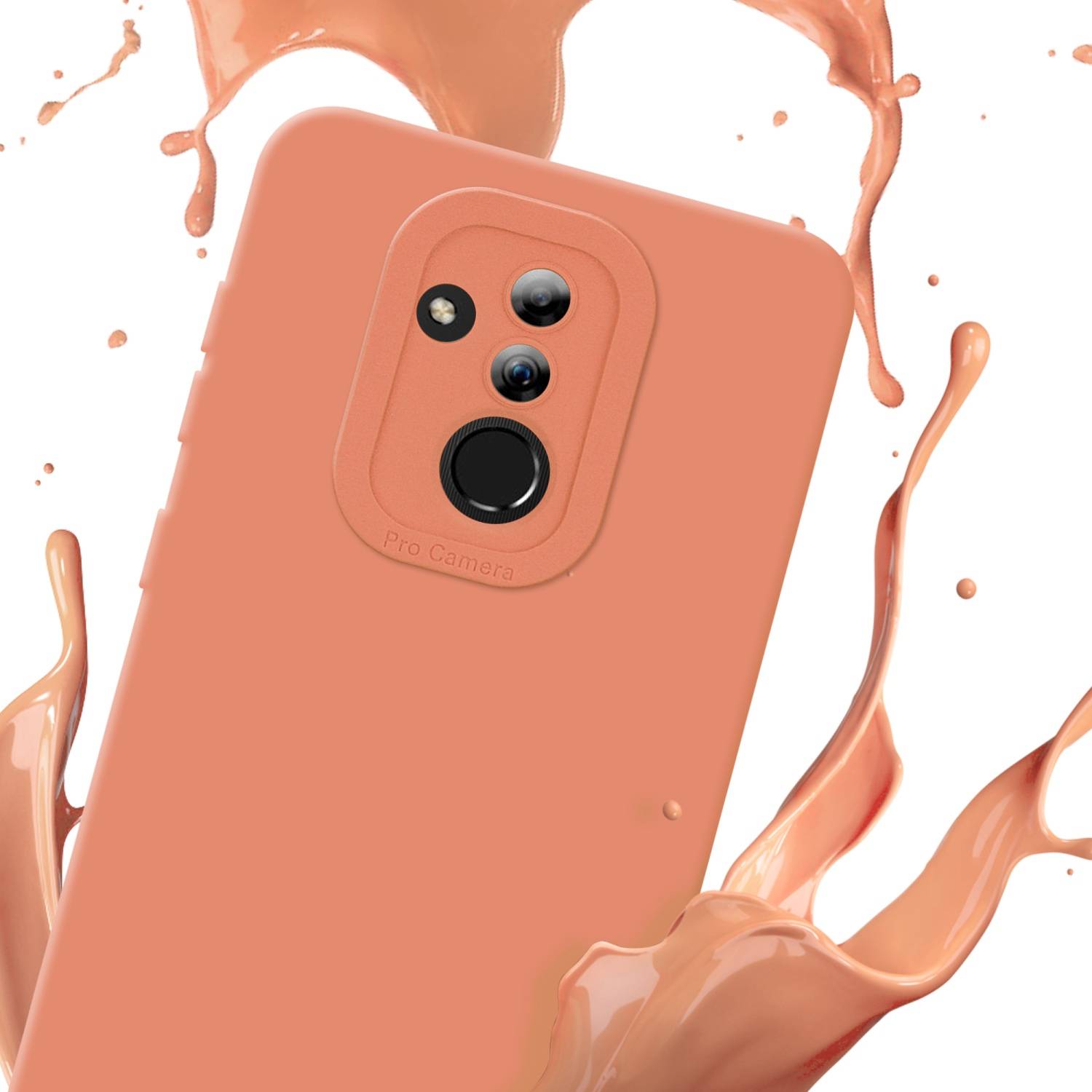 Cadorabo Hülle für Huawei MATE 20 LITE Schutz Hülle in Orange TPU Silikon Etui Case Handyhülle