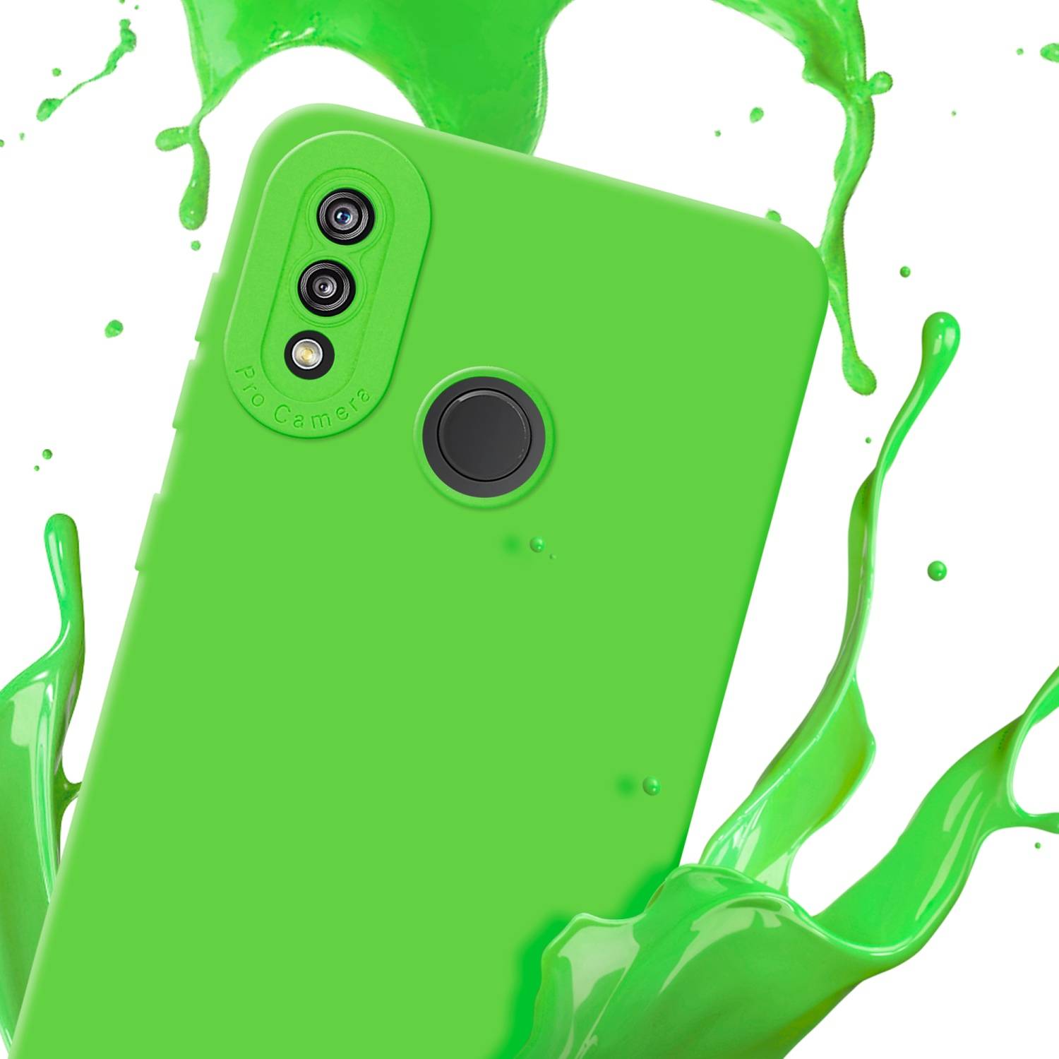 Cadorabo Hülle für Huawei P20 LITE 2018 / NOVA 3E Schutz Hülle in Grün TPU Silikon Etui Case Handyhülle