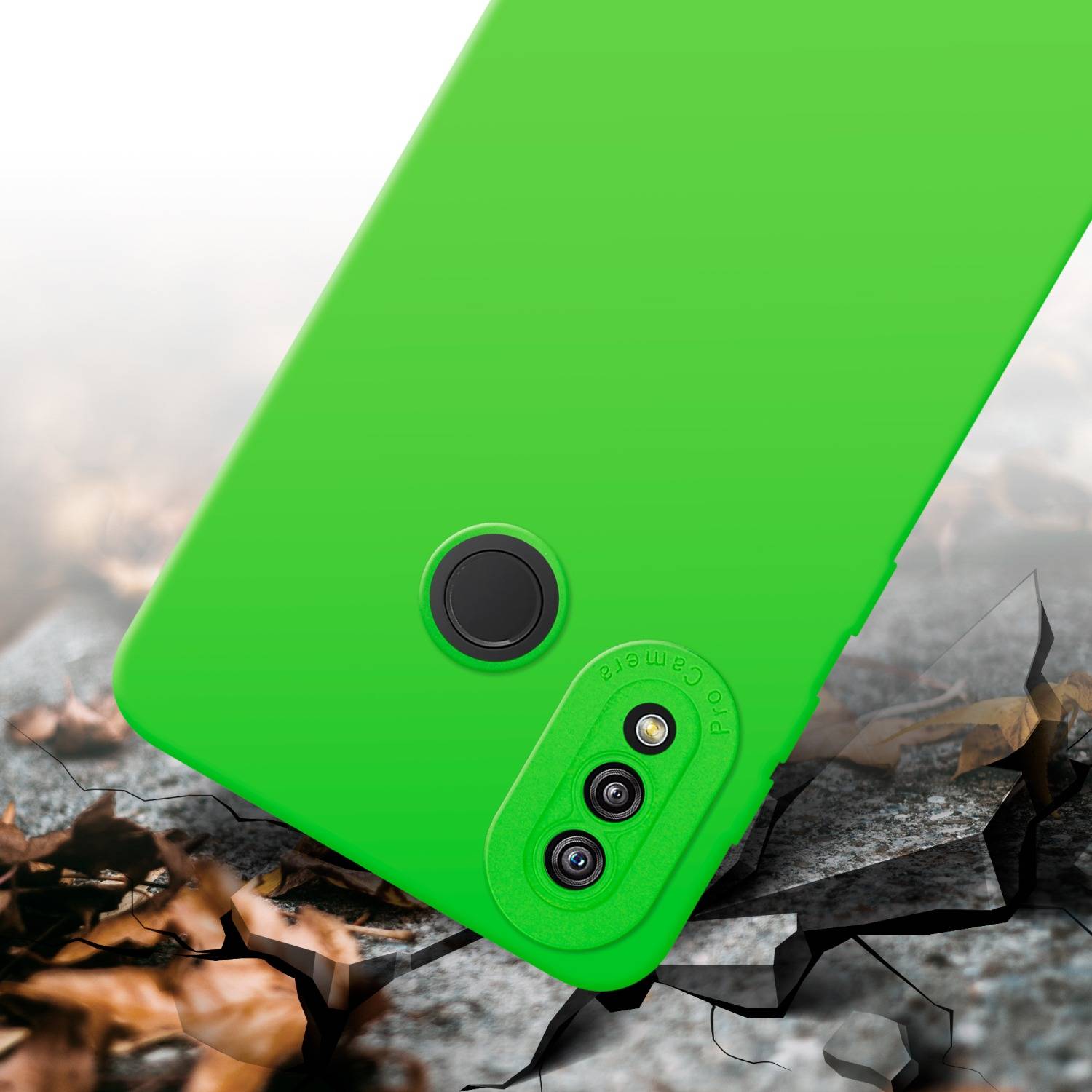 Cadorabo Hülle für Huawei P20 LITE 2018 / NOVA 3E Schutz Hülle in Grün TPU Silikon Etui Case Handyhülle