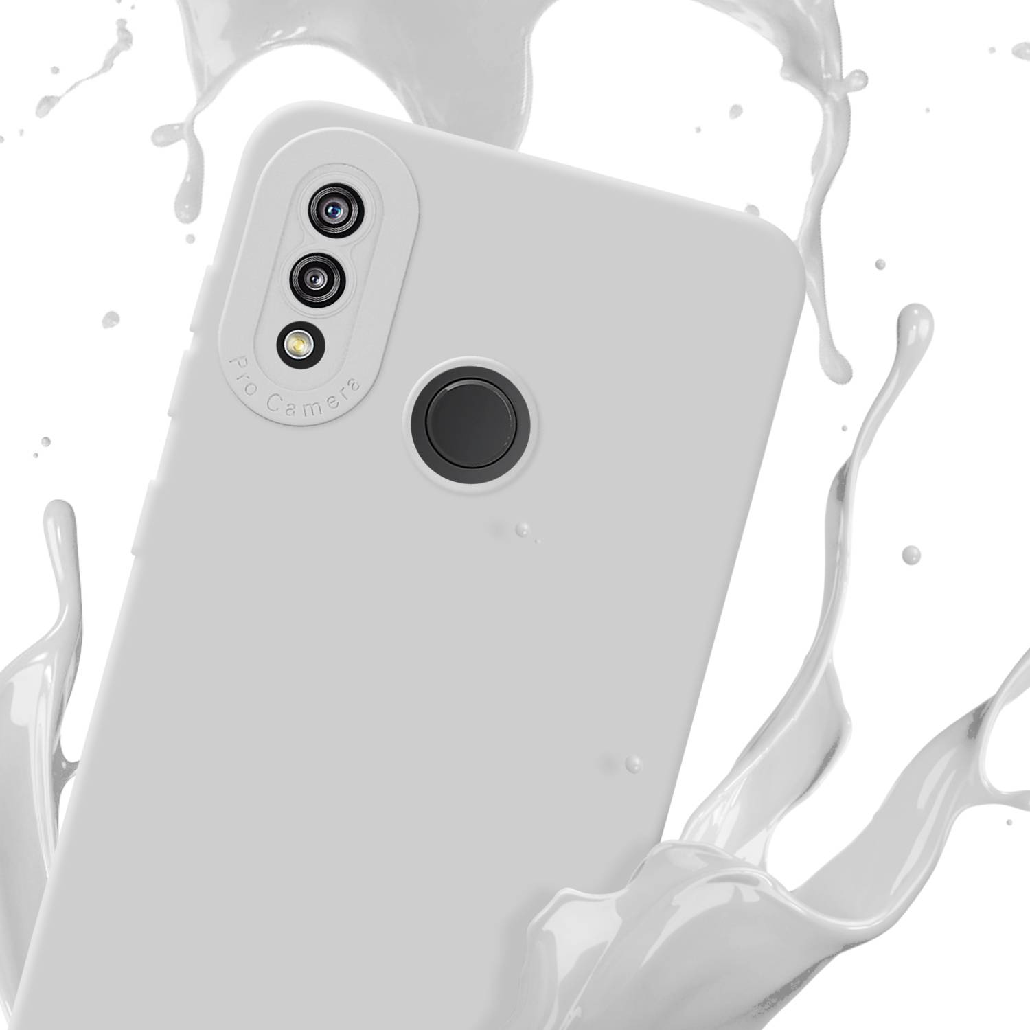 Cadorabo Hülle für Huawei P20 LITE 2018 / NOVA 3E Schutz Hülle in Weiß TPU Silikon Etui Case Handyhülle