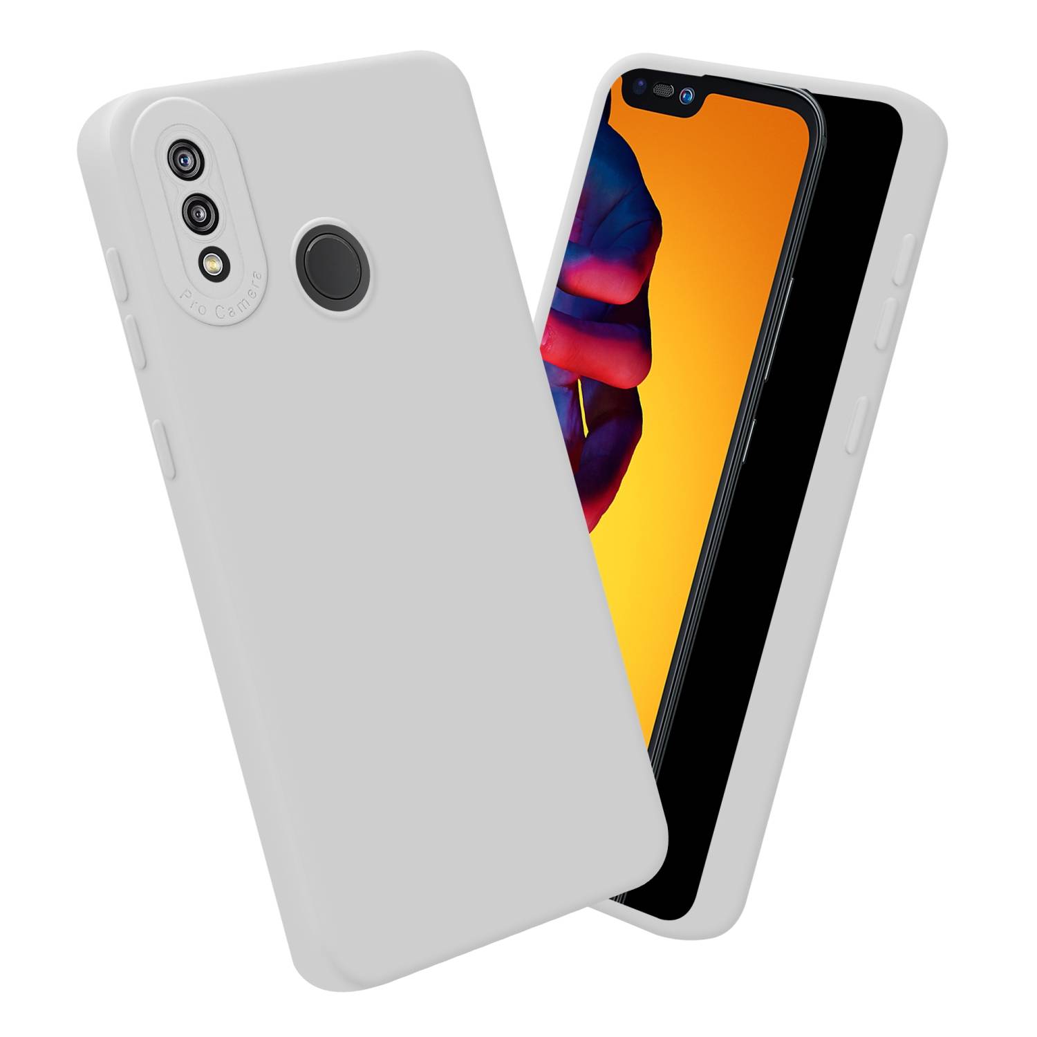 Cadorabo Hülle für Huawei P20 LITE 2018 / NOVA 3E Schutz Hülle in Weiß TPU Silikon Etui Case Handyhülle
