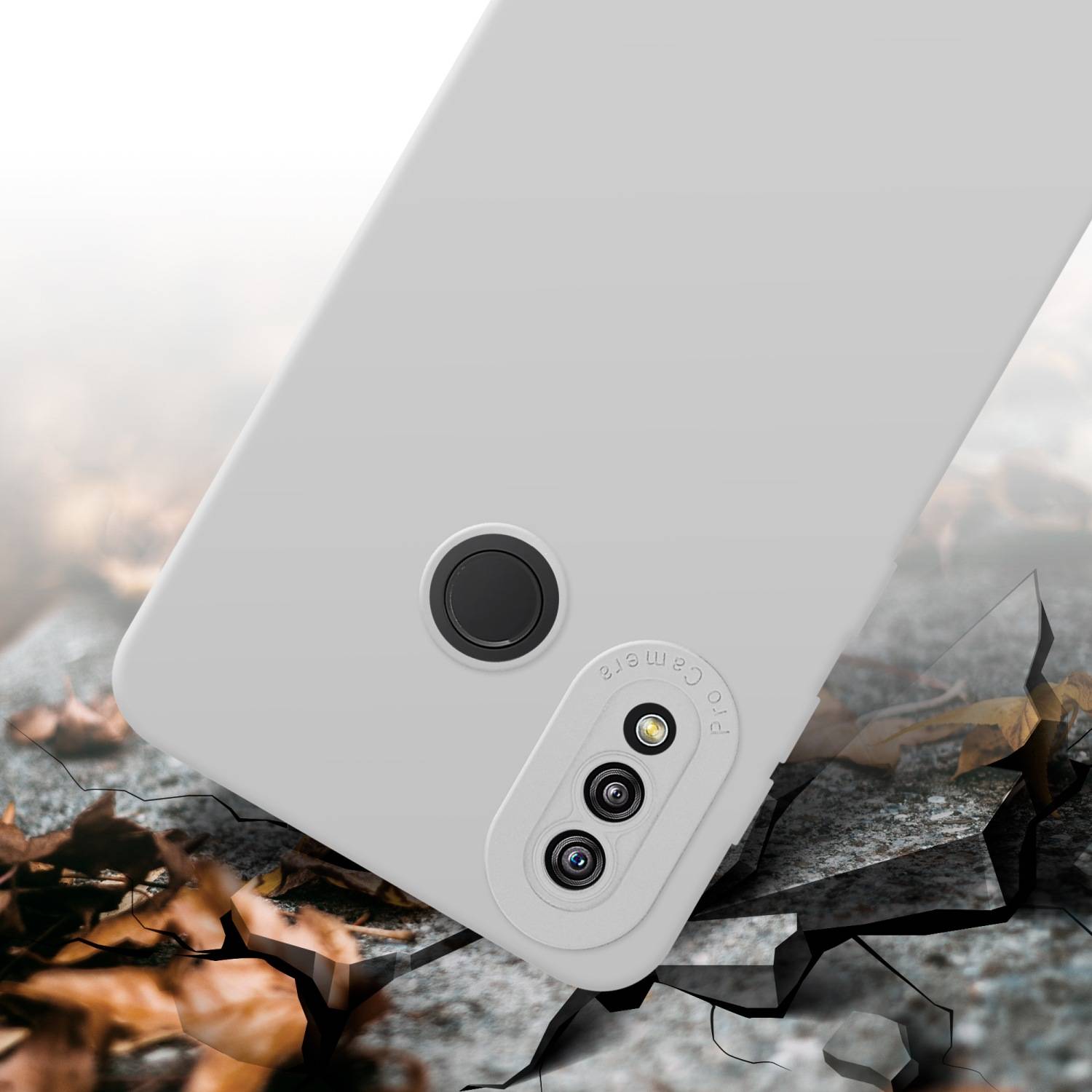 Cadorabo Hülle für Huawei P20 LITE 2018 / NOVA 3E Schutz Hülle in Weiß TPU Silikon Etui Case Handyhülle