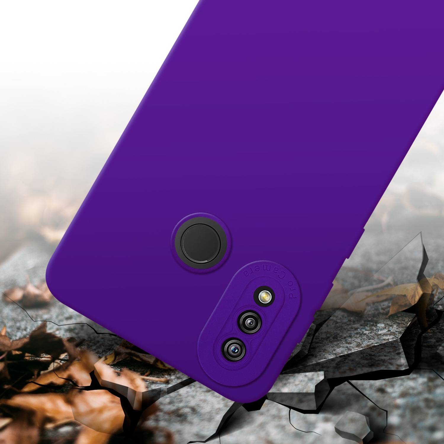 Cadorabo Hülle für Huawei P20 LITE 2018 / NOVA 3E Schutz Hülle in Lila TPU Silikon Etui Case Handyhülle