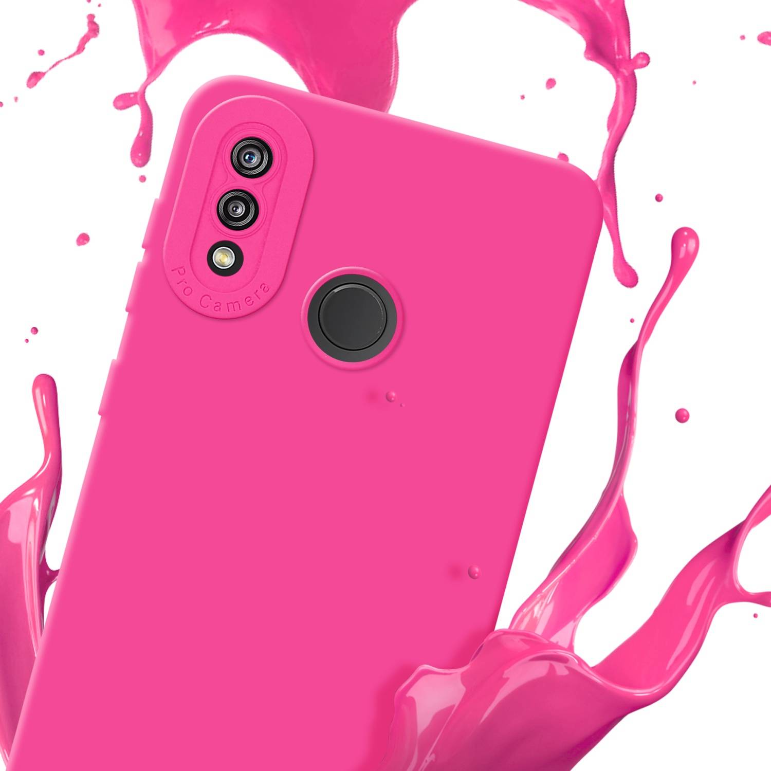 Cadorabo Hülle für Huawei P20 LITE 2018 / NOVA 3E Schutz Hülle in Pink TPU Silikon Etui Case Handyhülle