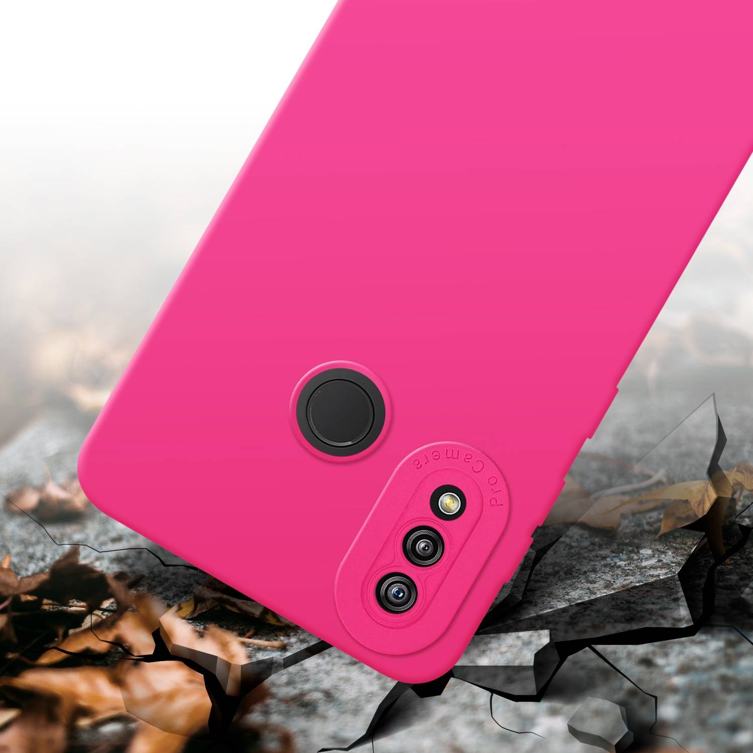 Cadorabo Hülle für Huawei P20 LITE 2018 / NOVA 3E Schutz Hülle in Pink TPU Silikon Etui Case Handyhülle